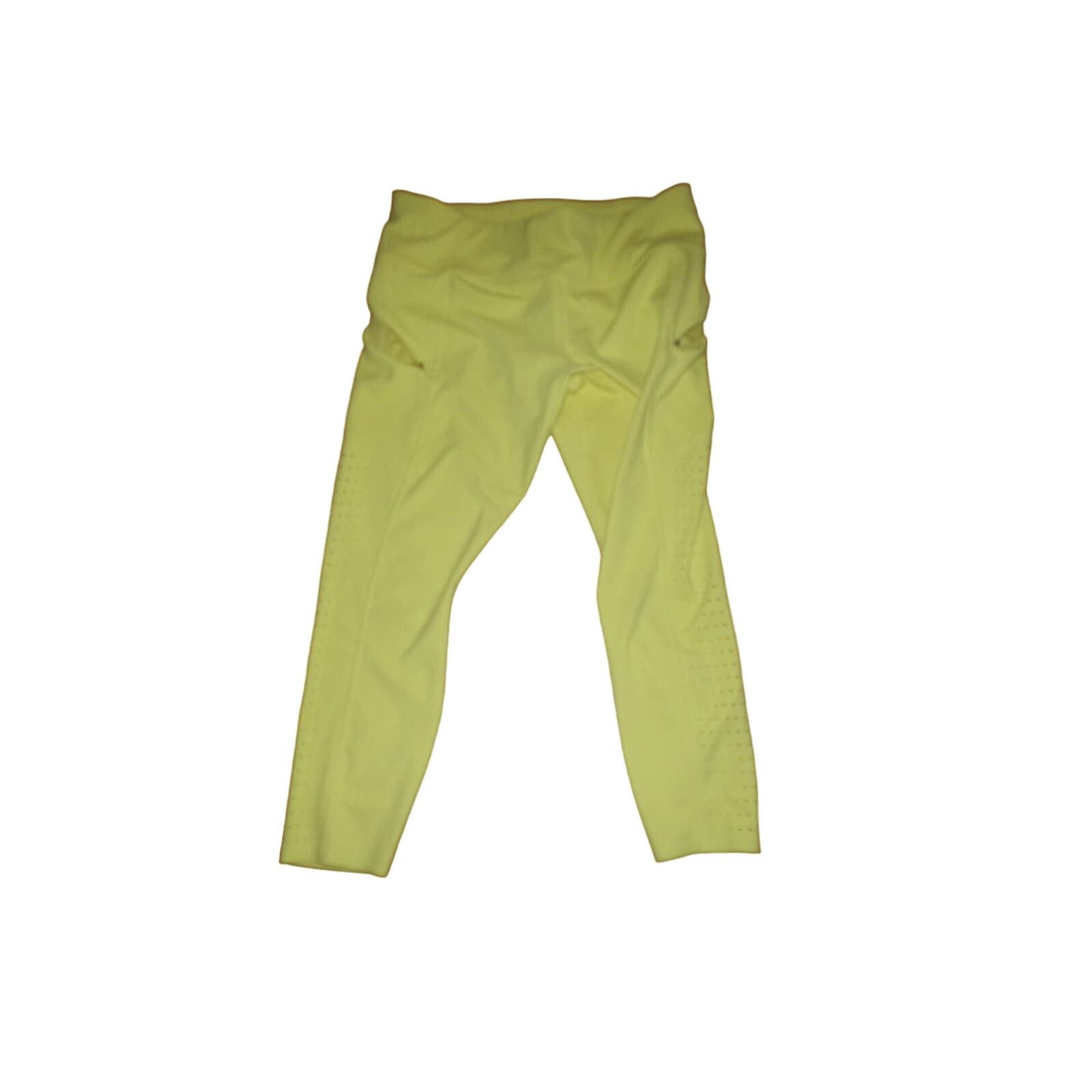 Athleta Athleta yellow 2 pocket capri leggins Petite Large Excellent Size 34" / US 12 / IT 48 - 1 Thumbnail