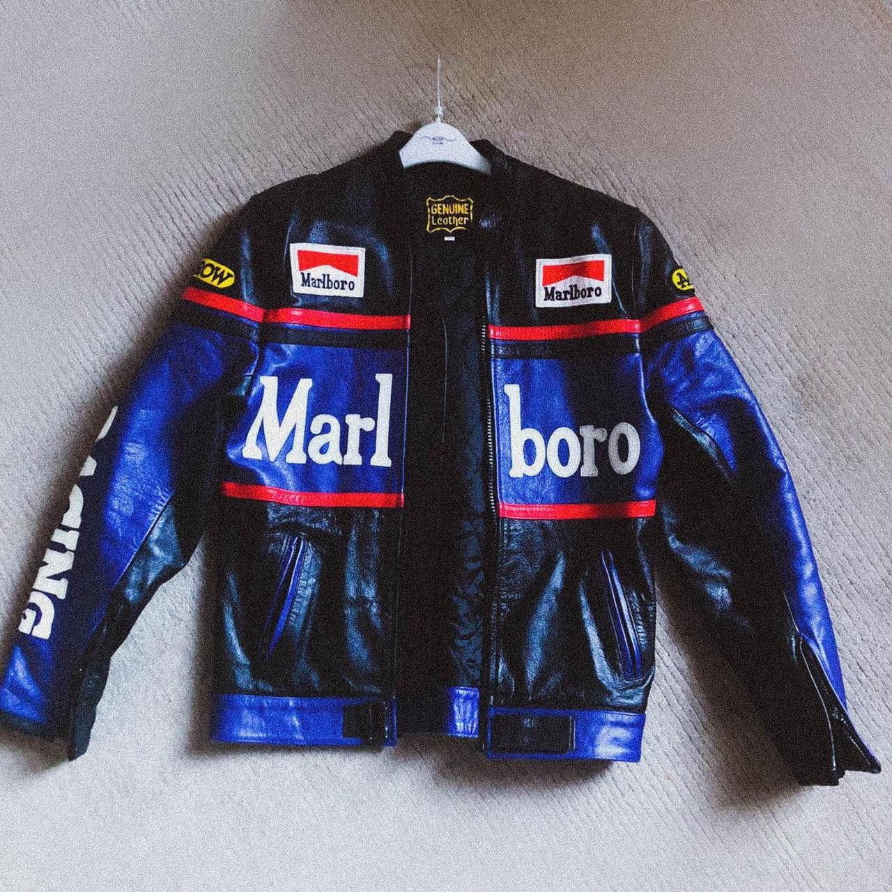 Marlboro Marlboro Leather Jacket Racing | Grailed