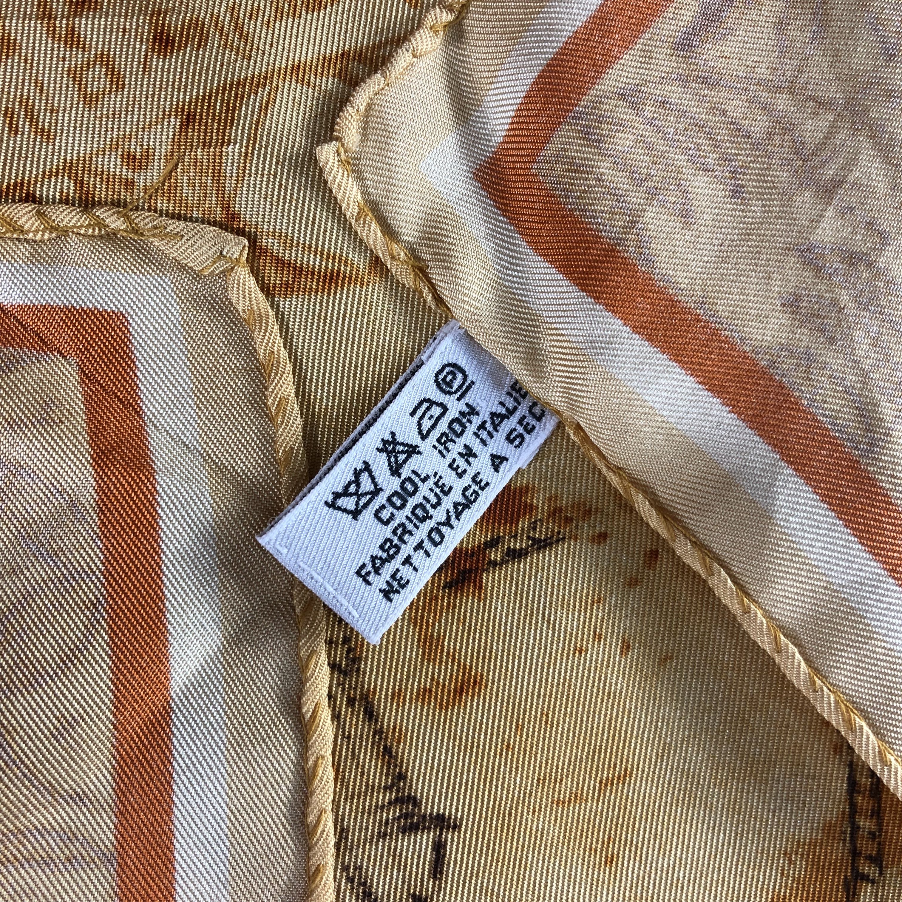 Trussardi Trussardi Omaggio A Leonardo Silk Scarf M446 Size ONE SIZE - 6 Thumbnail