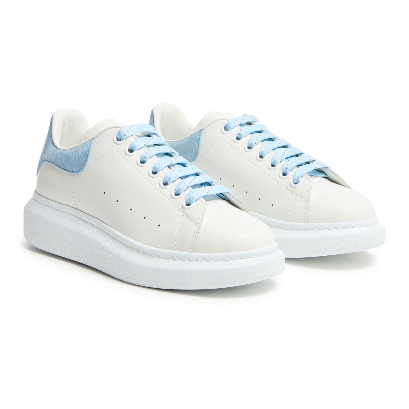 ALEXANDER MCQUEEN Oversized Women's White/Powder Blue Sneake