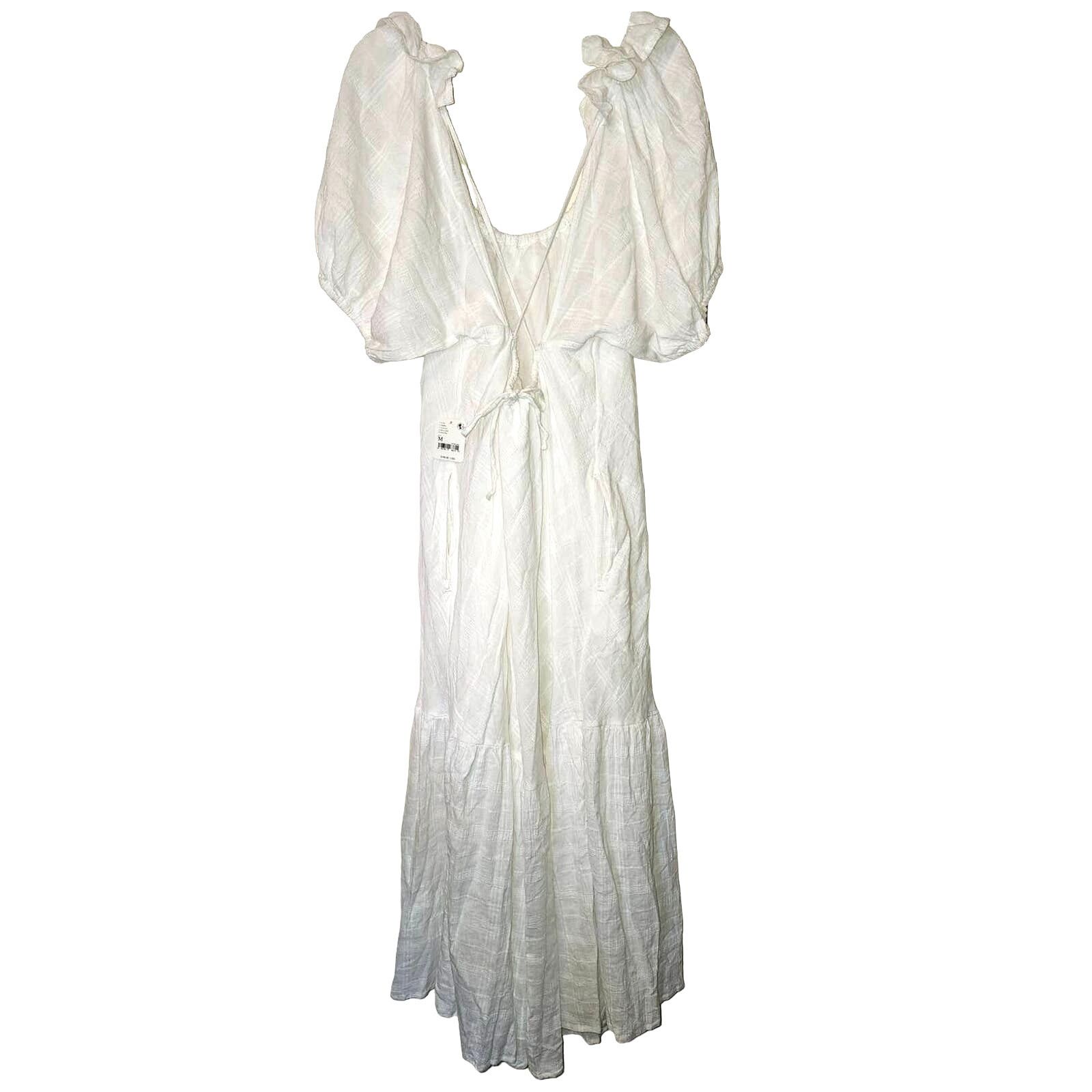 Free People New Free People Kaylyn Midi Dress Free-est $108 SMALL Ivory Size S / US 4 / IT 40 - 6 Thumbnail