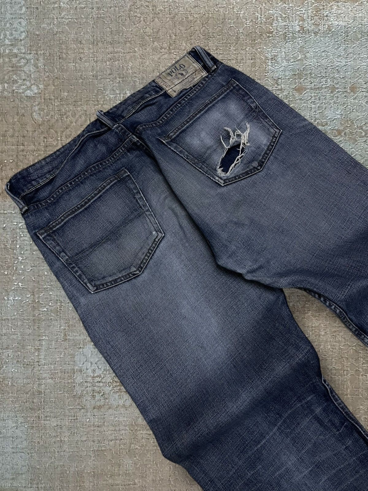 Polo Ralph Lauren Vintage 90s Designer Polo Raplh Lauren Distressed Denim Size US 34 / EU 50 - 12 Thumbnail