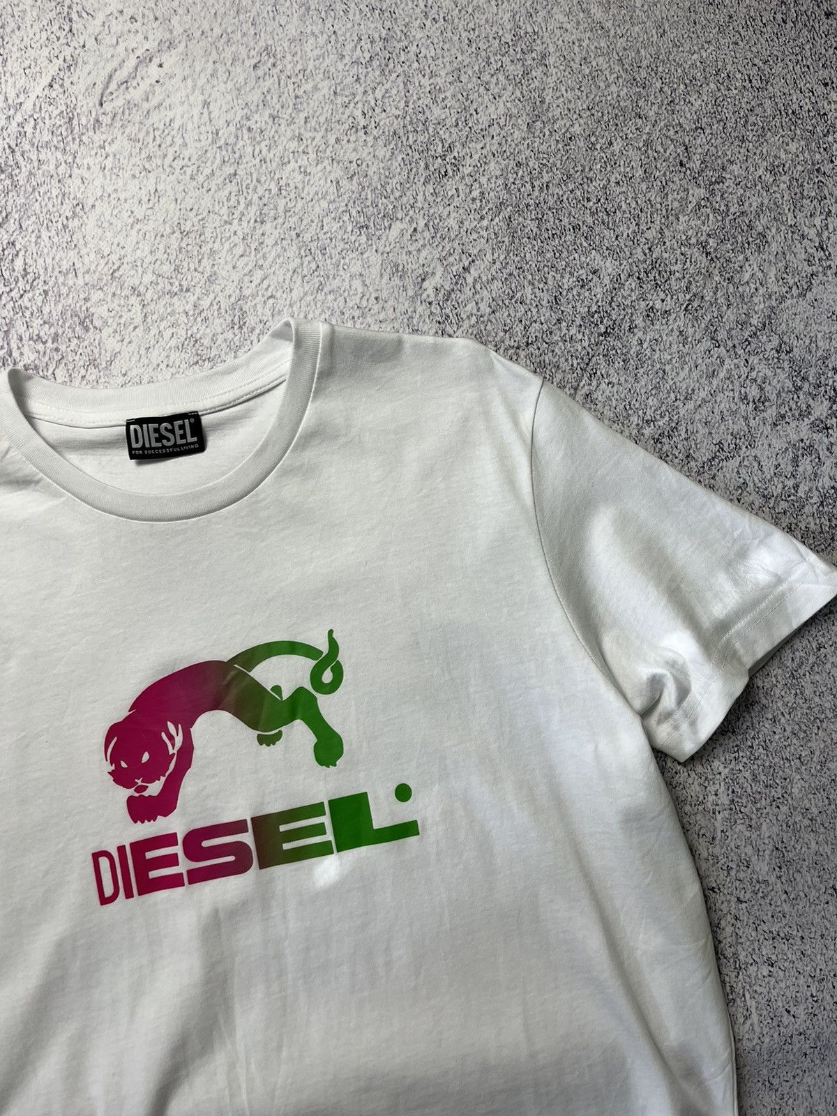 Diesel × Vintage Vintage Diesel T-Shirt Big Logo White Y2k Hype Designer Size US XL / EU 56 / 4 - 11 Thumbnail