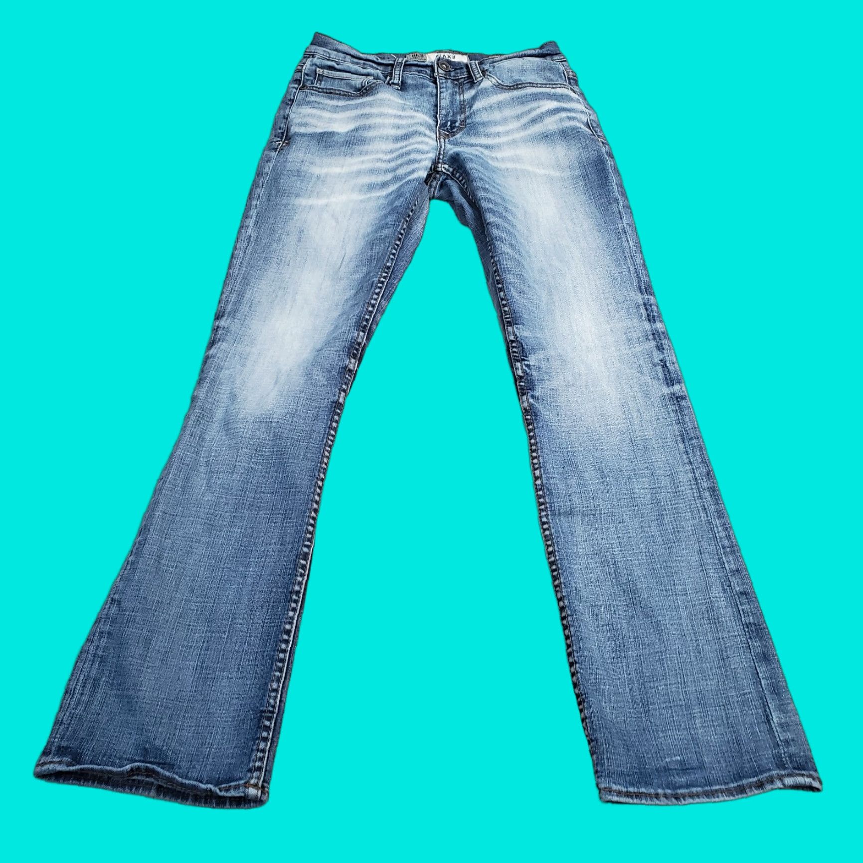 Vintage BKE Jeans Mens 29 Blue Straight Leg Buckle Denim Medium Wash Regular Inseam 31 Size US 29 - 1 Thumbnail