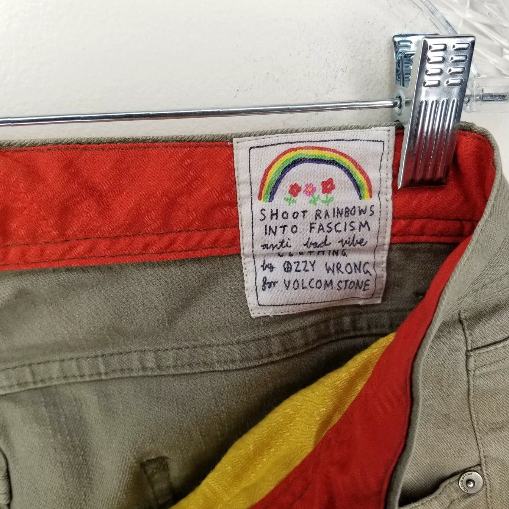 Volcom VOLCOM Chino Pants Beige Straight Size 31x25 Mens Size US 31 - 4 Thumbnail