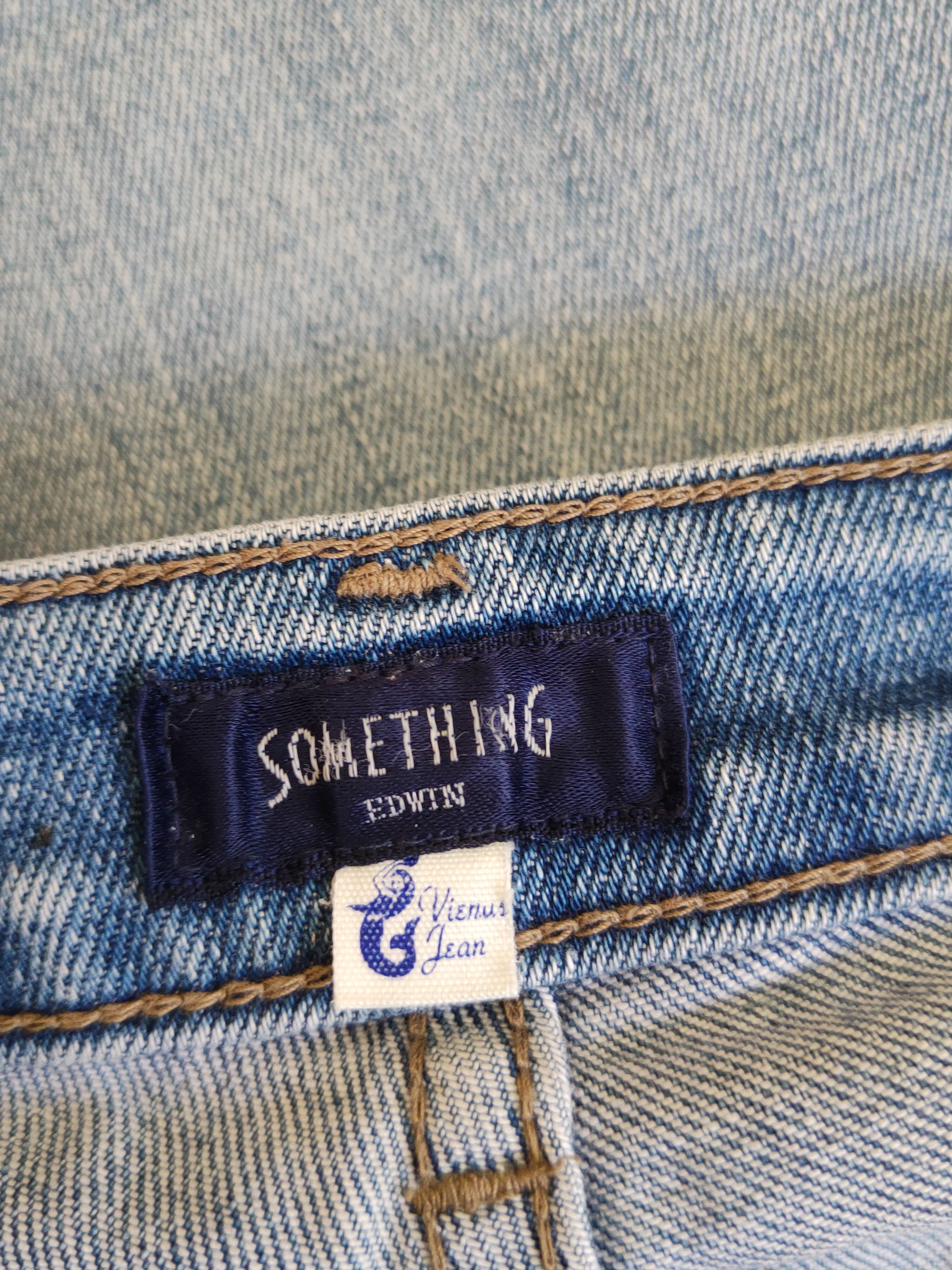 Edwin × Japanese Brand Something-Edwin Blue Faded Distressed Ripped Jeans #S1769 Size 29" - 16 Thumbnail