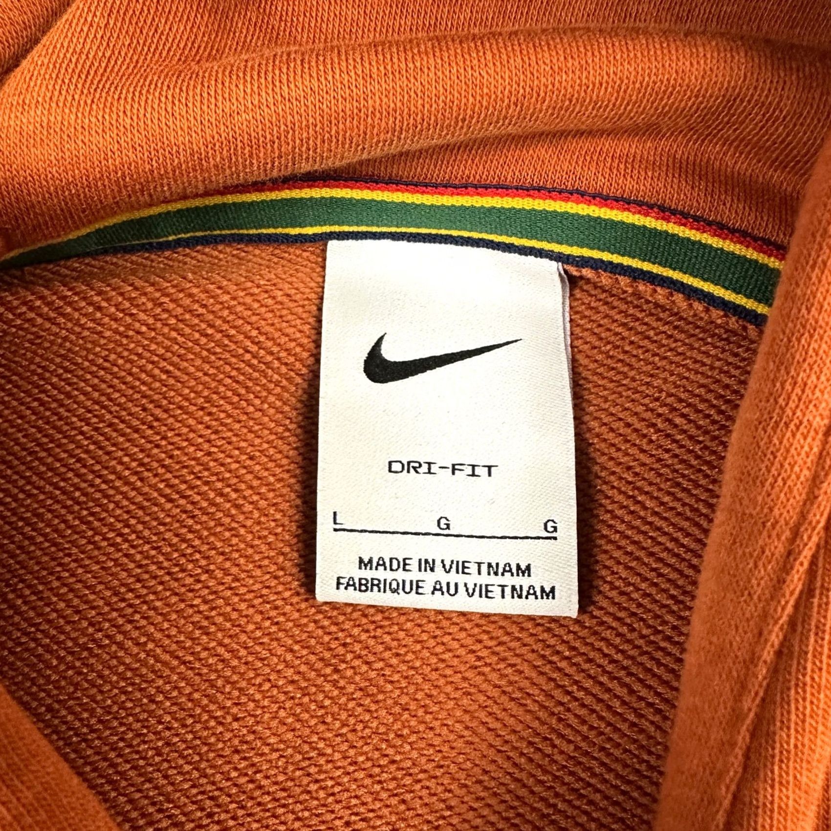 Nike Nike Hoodie Men Large Rust Orange Court Heritage French Terry Tennis Pullover L Size US L / EU 52-54 / 3 - 5 Thumbnail