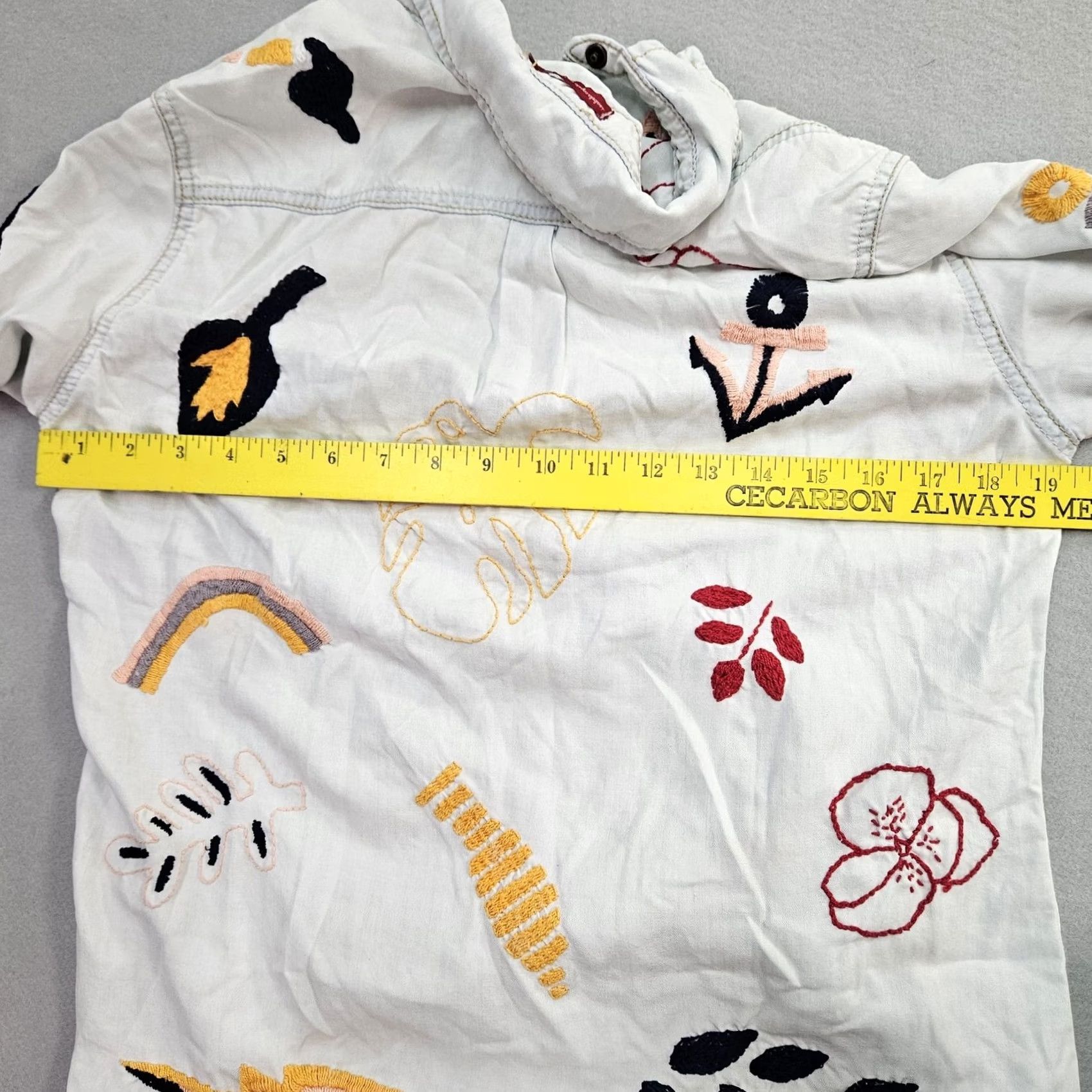Parra Isabela Capeto para Dress To Womens Shirt P Multicolor Embroidered Button Front Size S / US 4 / IT 40 - 7 Thumbnail