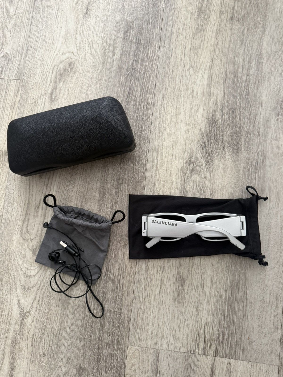 Balenciaga Balenciaga LED Sunglasses Grey Silver Size ONE SIZE - 16 Thumbnail