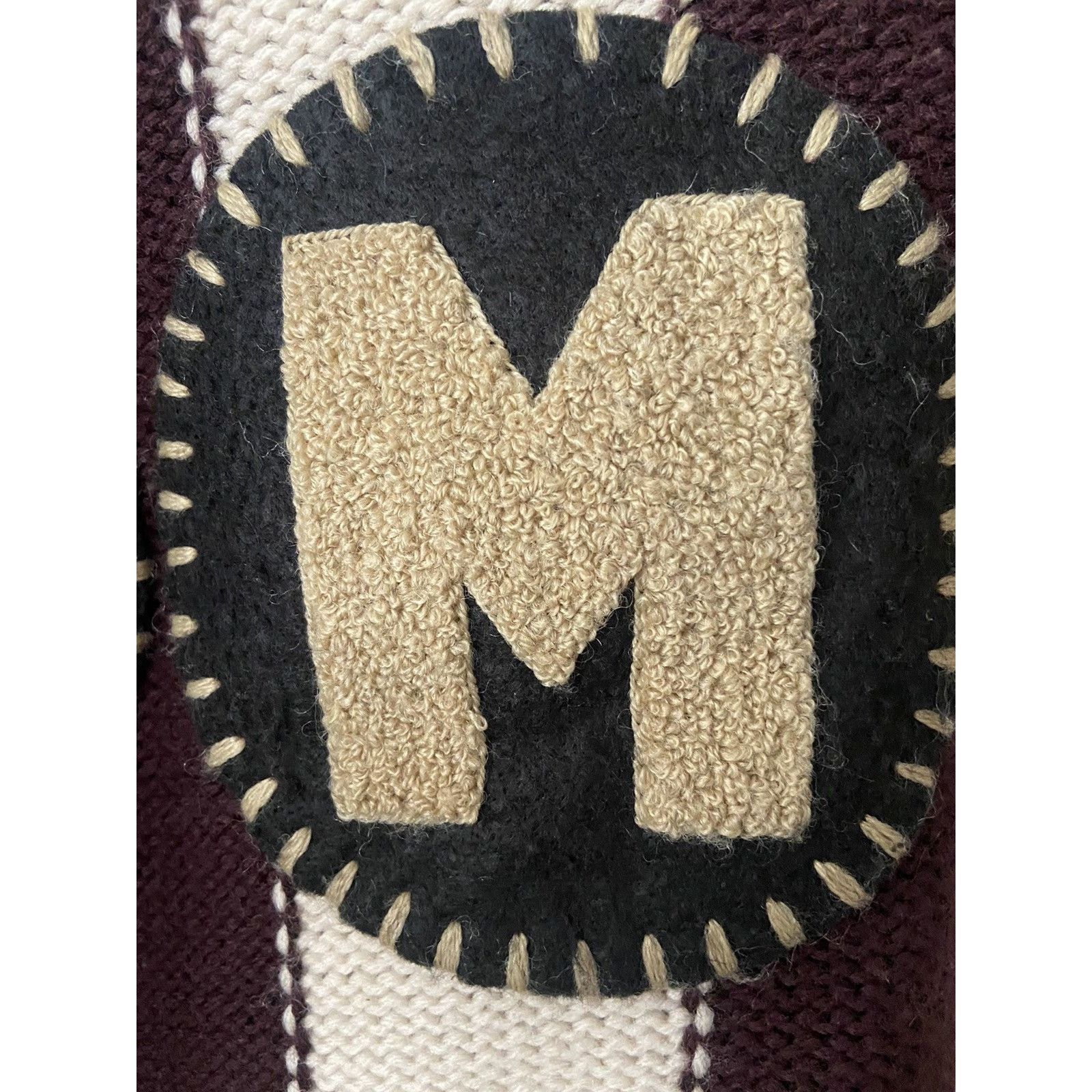 Matsuda Vintage Collegiate Patch Wool Sweater Size US L / EU 52-54 / 3 - 10 Thumbnail