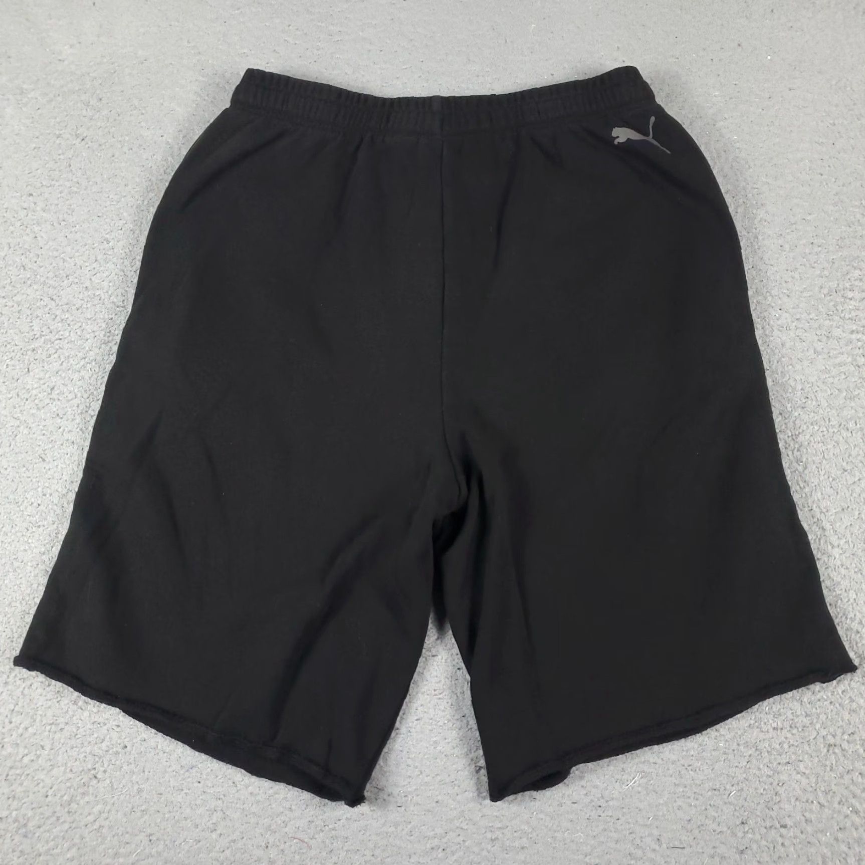 Puma Puma Mens Medium Black Sweat Shorts Running Training Sports Size US 31 - 6 Thumbnail