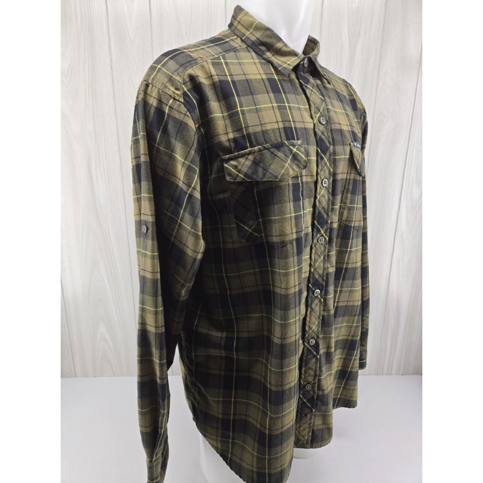 Vintage Columbia Shirt Mens XL Green Plaid Button Up Long Sleeve Omni Wick Size US XL / EU 56 / 4 - 5 Thumbnail