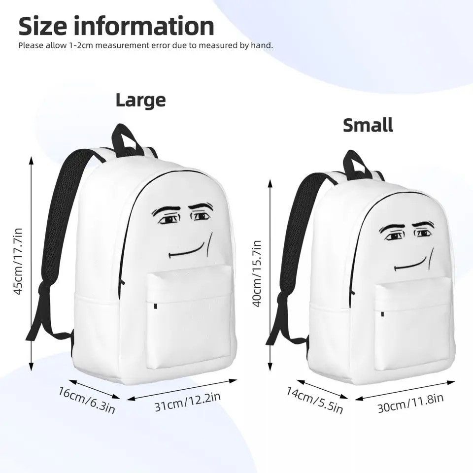 Japanese Brand Funny The Man Face Backpack Size ONE SIZE - 6 Thumbnail