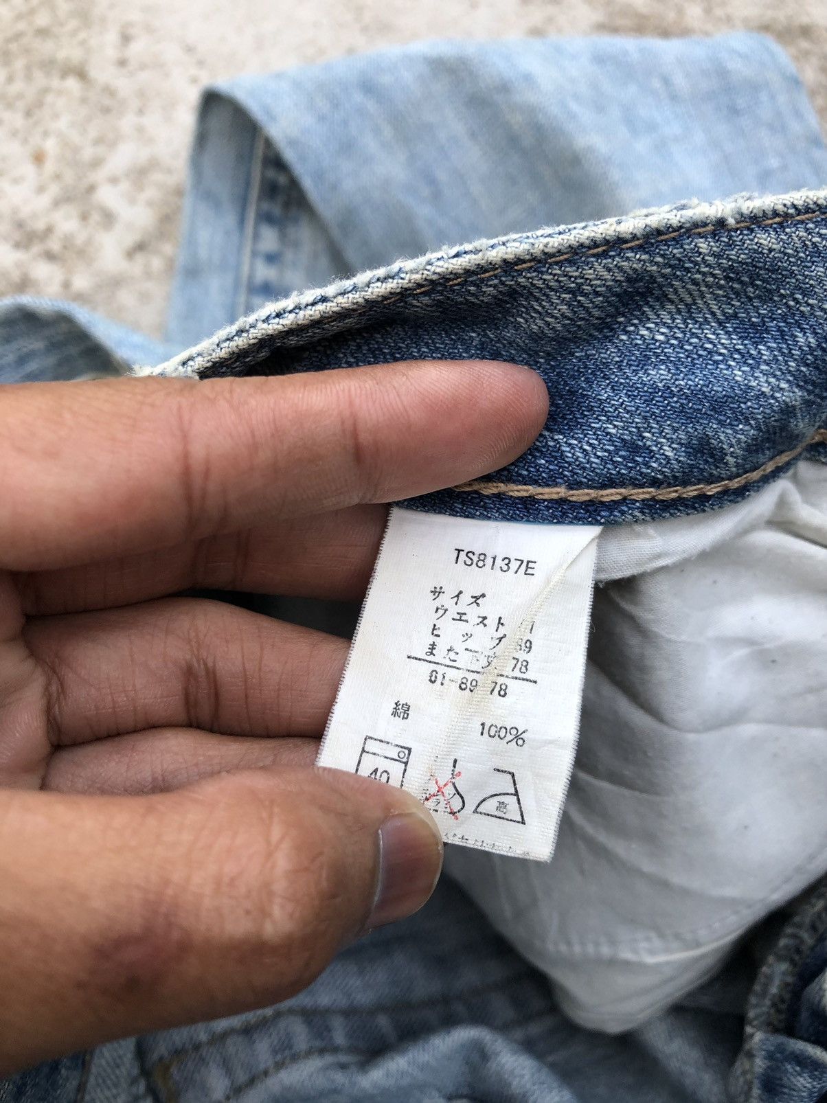 Japanese Brand FLARED⚡️⚡️ORIRIN JEANS DISTRESSED DENIM Size 28" / US 6 / IT 42 - 4 Thumbnail
