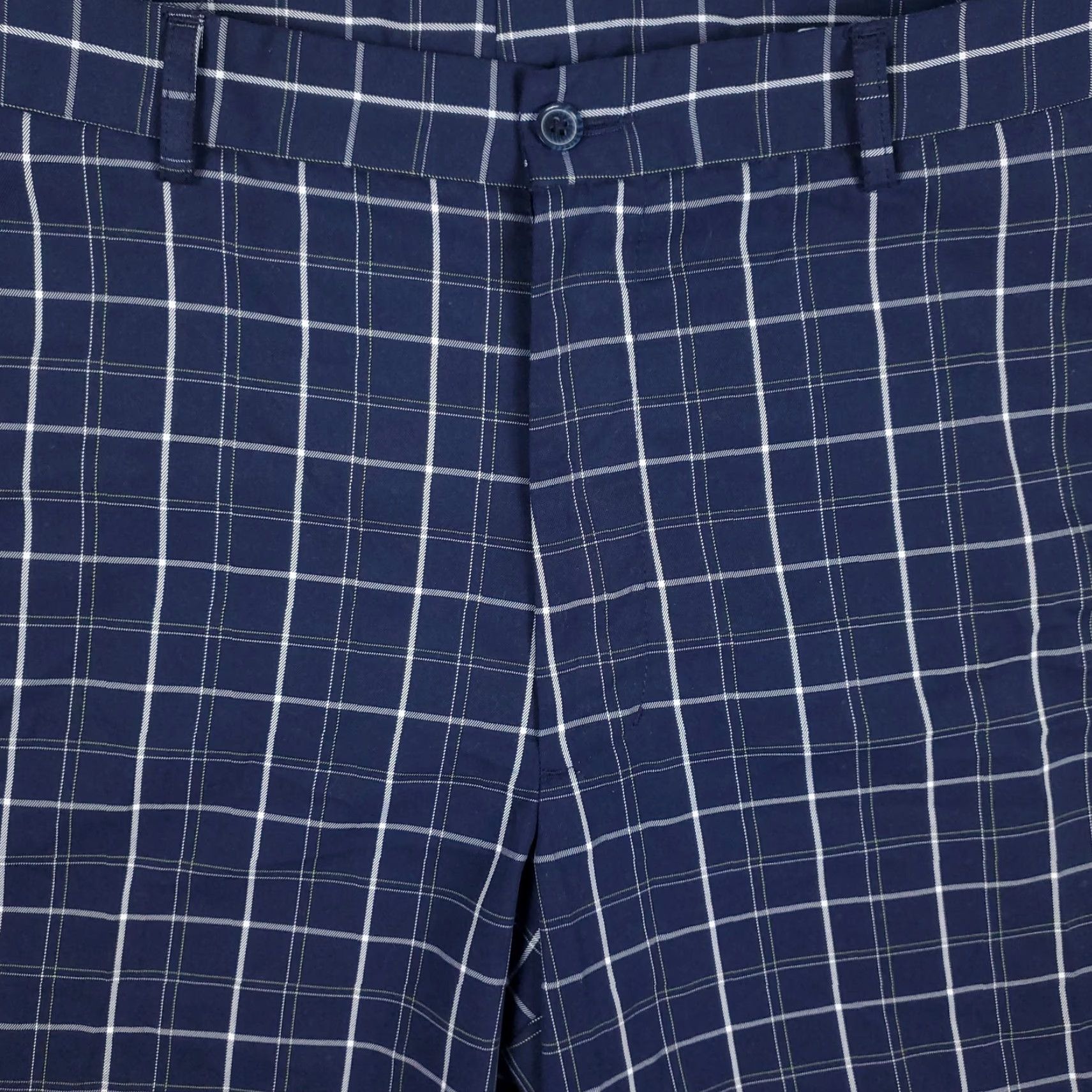 Vintage Pebble Beach Performance Blue Plaid Flat Front Chinos Shorts Mens Size 36 Size US 36 / EU 52 - 2 Thumbnail