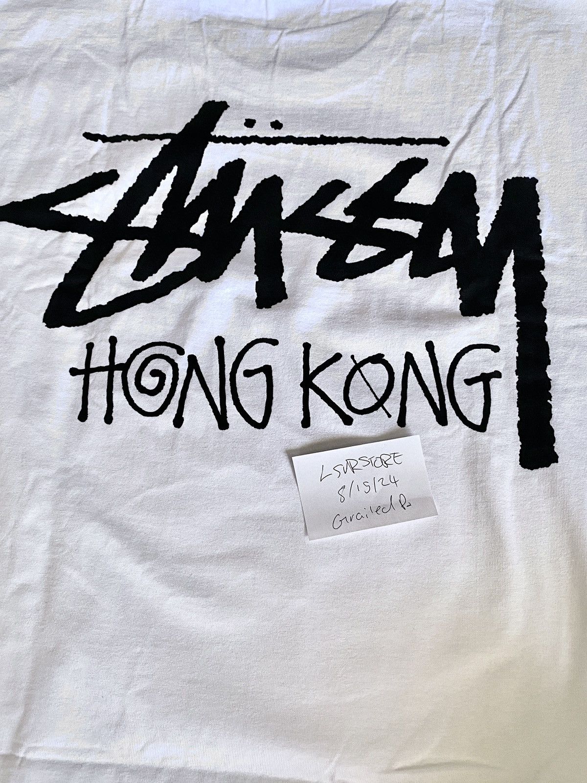 Stussy Stussy Hong Kong Exclusive Tee White XXLARGE LASTONE🚨! Size US XXL / EU 58 / 5 - 4 Thumbnail