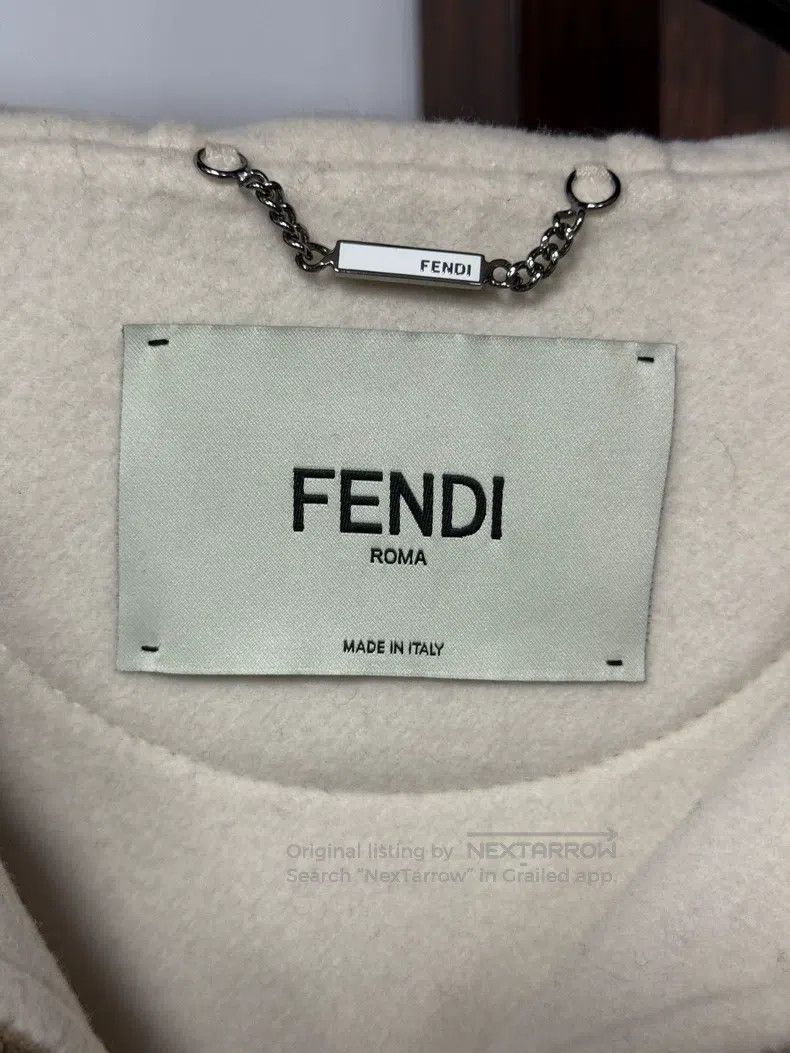 Fendi Fendi Wool Coat, Beige Size XS / US 0-2 / IT 36-38 - 3 Thumbnail