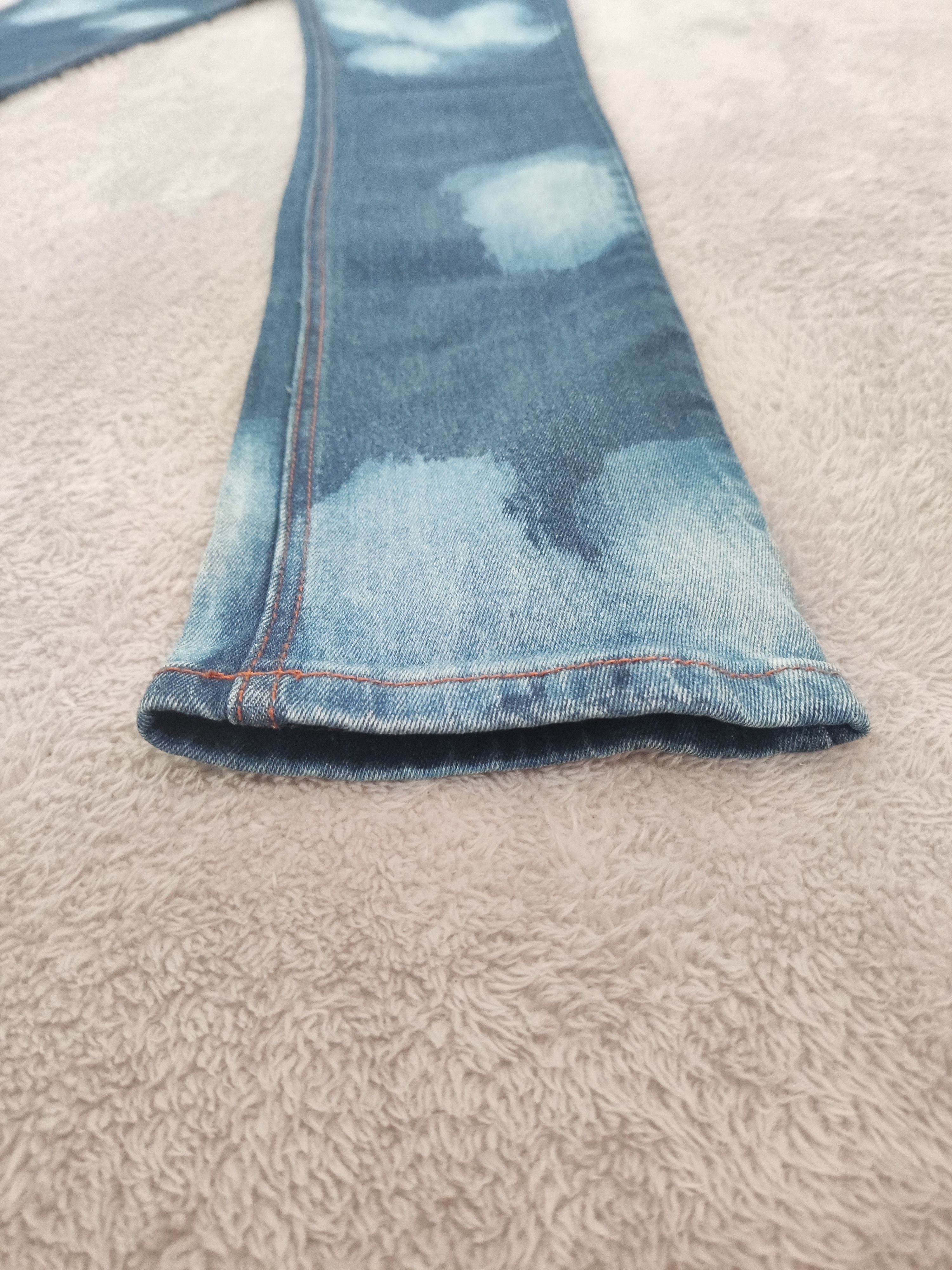 Cheap Monday Cheap Monday Y2K Zip Low Acid Wash Distressed Skinny Jeans Size 29" - 9 Thumbnail