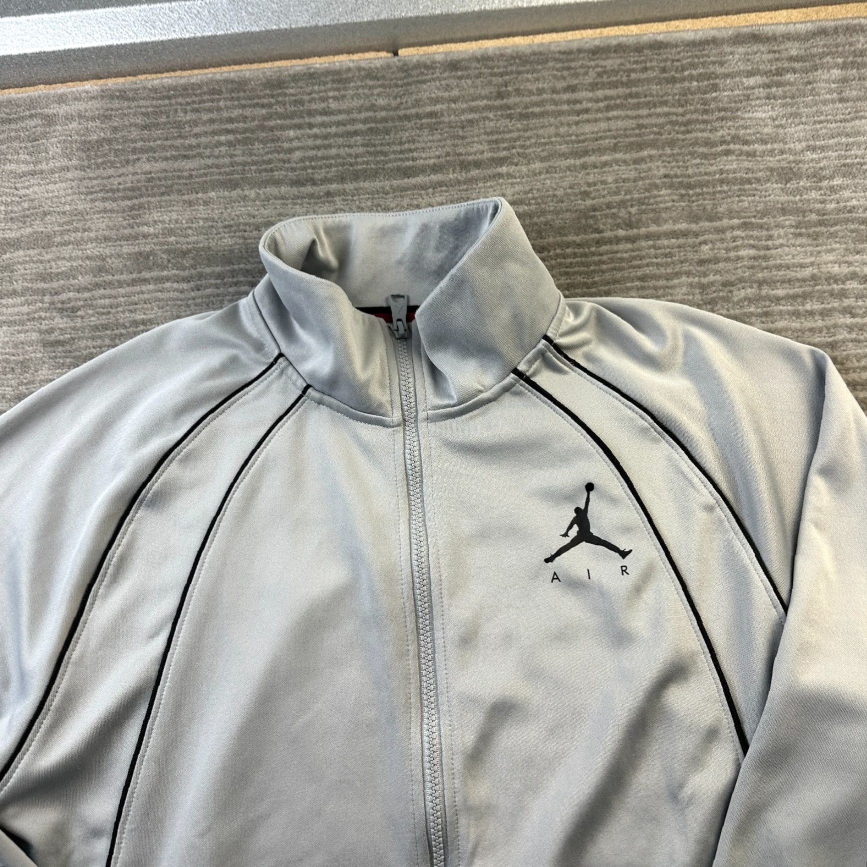 Jordan Brand Jordan Jacket Mens Medium Gray Full Zip Dna Track Logo Size US M / EU 48-50 / 2 - 3 Thumbnail