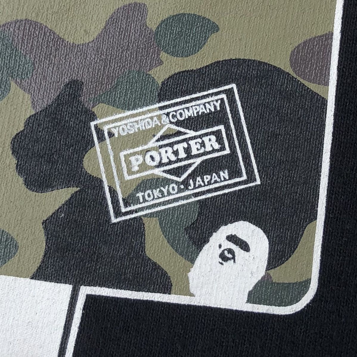 Bape × Porter OG BAPE x Porter Stand Tee Black Short Sleeve Size US L / EU 52-54 / 3 - 5 Thumbnail