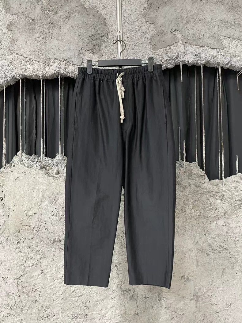 Rick Owens Black nylon drawstring pants