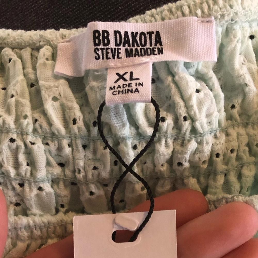 Steve Madden NWT BB Dakota x Steve Madden XL Puff Sleeve Top Size XL / US 12-14 / IT 48-50 - 4 Thumbnail