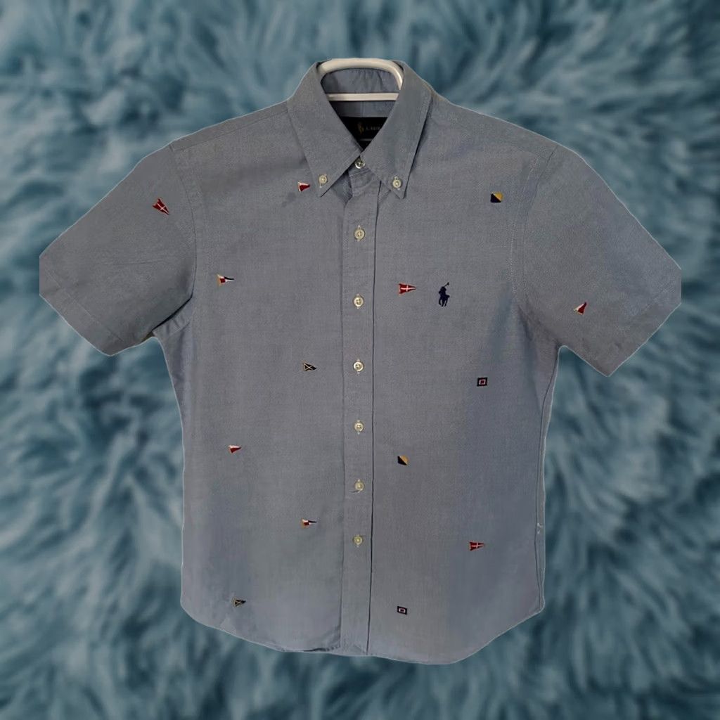 Polo Ralph Lauren Polo Ralph Lauren Classic Fit Multi Flag Oxford Shirt Short Sleeve Size XS Men Size US XS / EU 42 / 0 - 1 Thumbnail