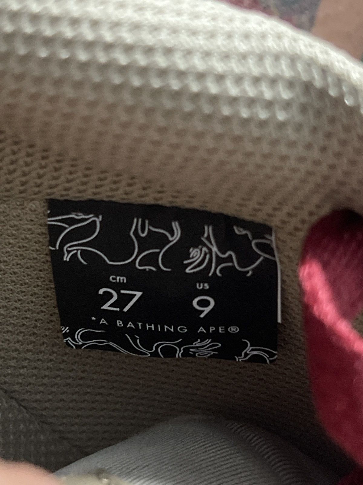 Bape Bape Sk8 Sta Low Wheat Red Size US 9 / EU 42 - 6 Thumbnail
