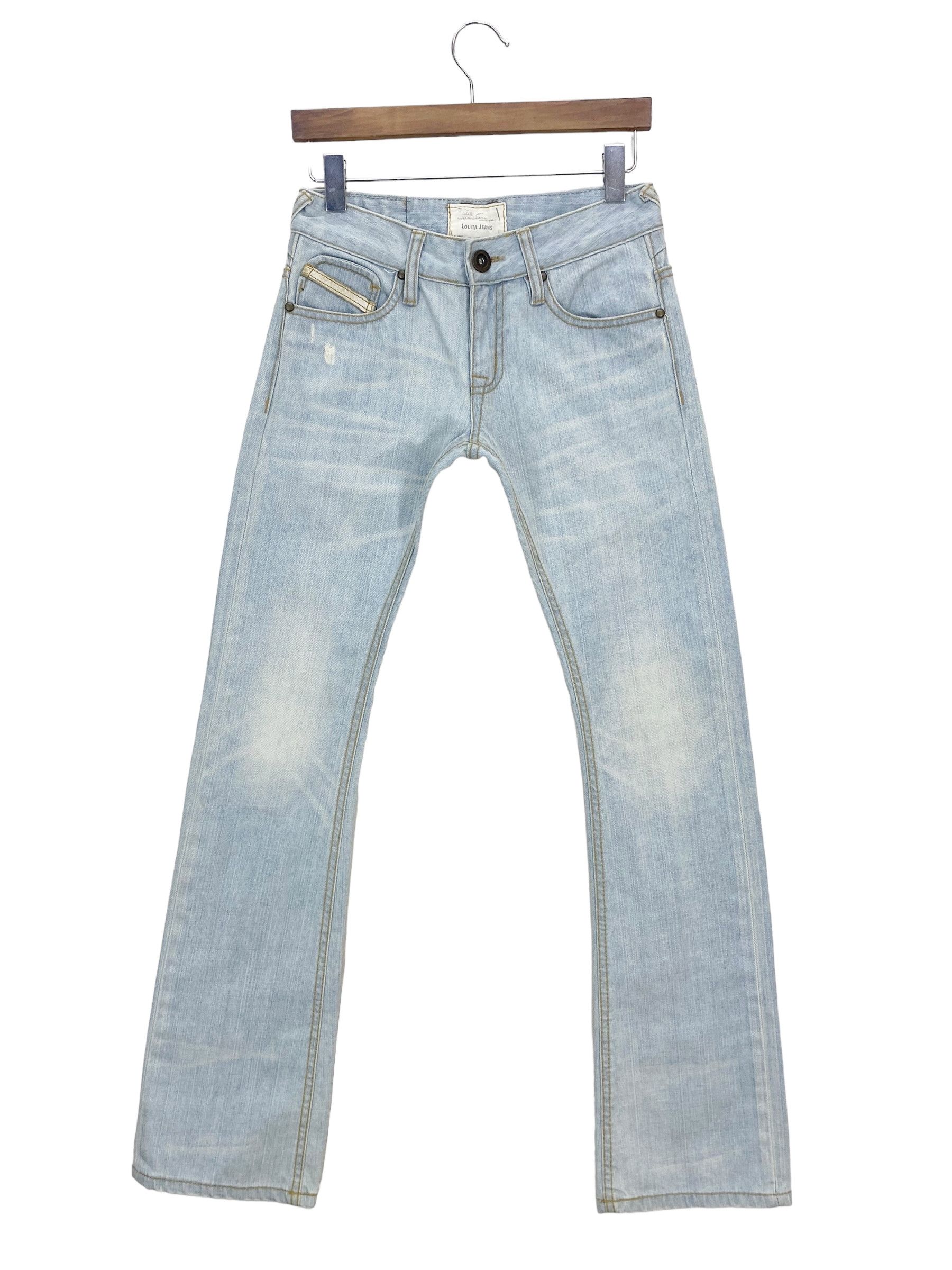 Japanese Brand Lolita Light Wash Denim Flare Jeans Japanese Embellish Jeans Size 25" / US 0 / IT 36 - 2 Thumbnail