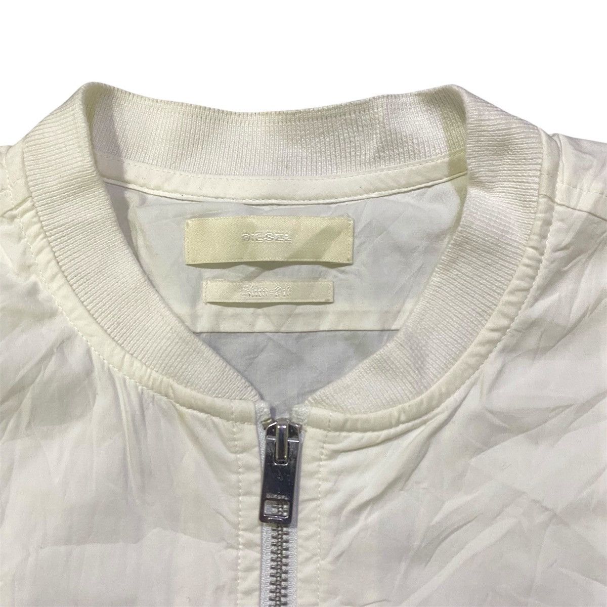 Diesel Diesel Off-White Bomber Jacket Full Zipper Size US S / EU 44-46 / 1 - 5 Thumbnail