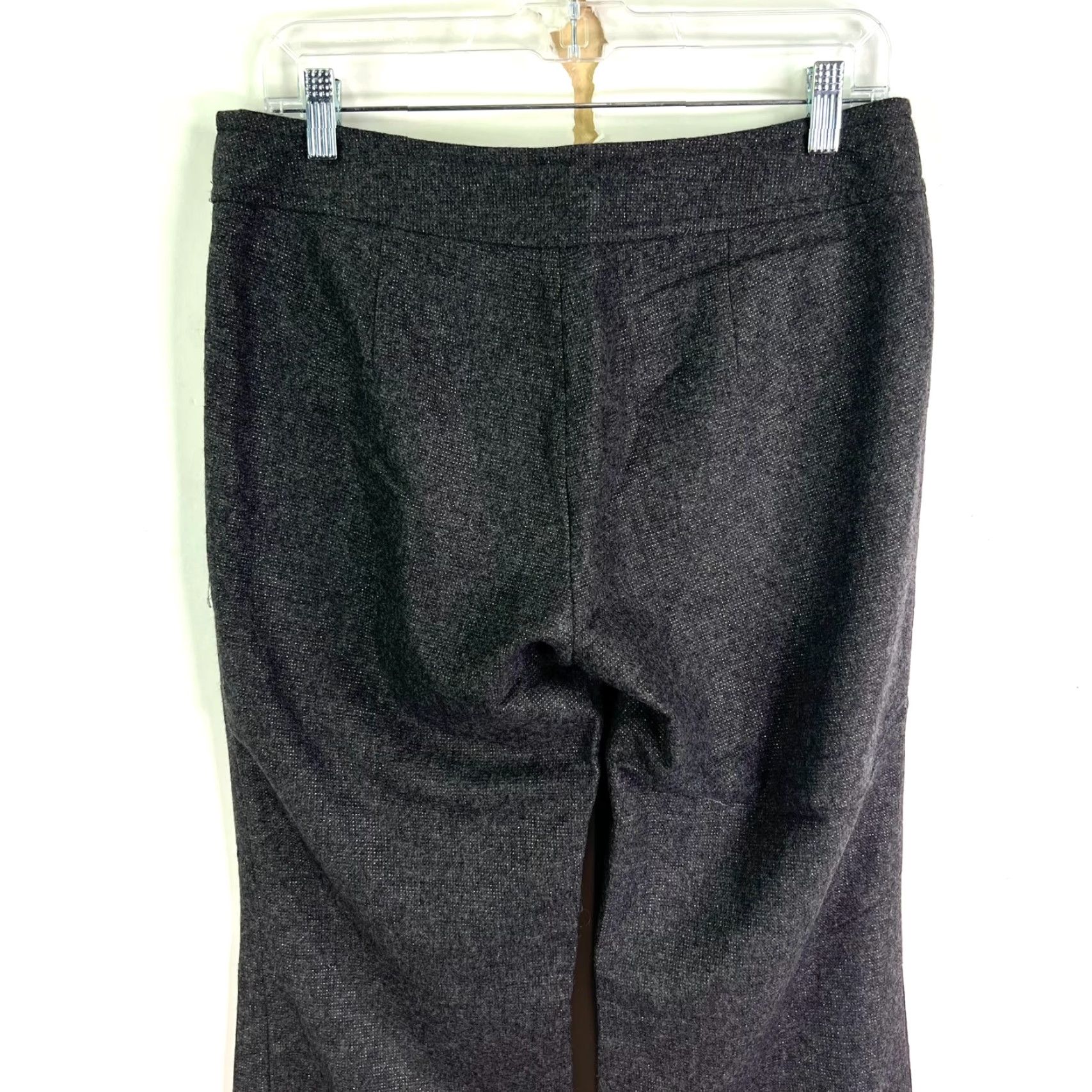 Eddie Bauer VINTAGE Eddie Bauer Flared Wool Blend Dress Pants Womens Size 4 Gray 33in Inseam Metallic Classic Size ONE SIZE - 5 Thumbnail