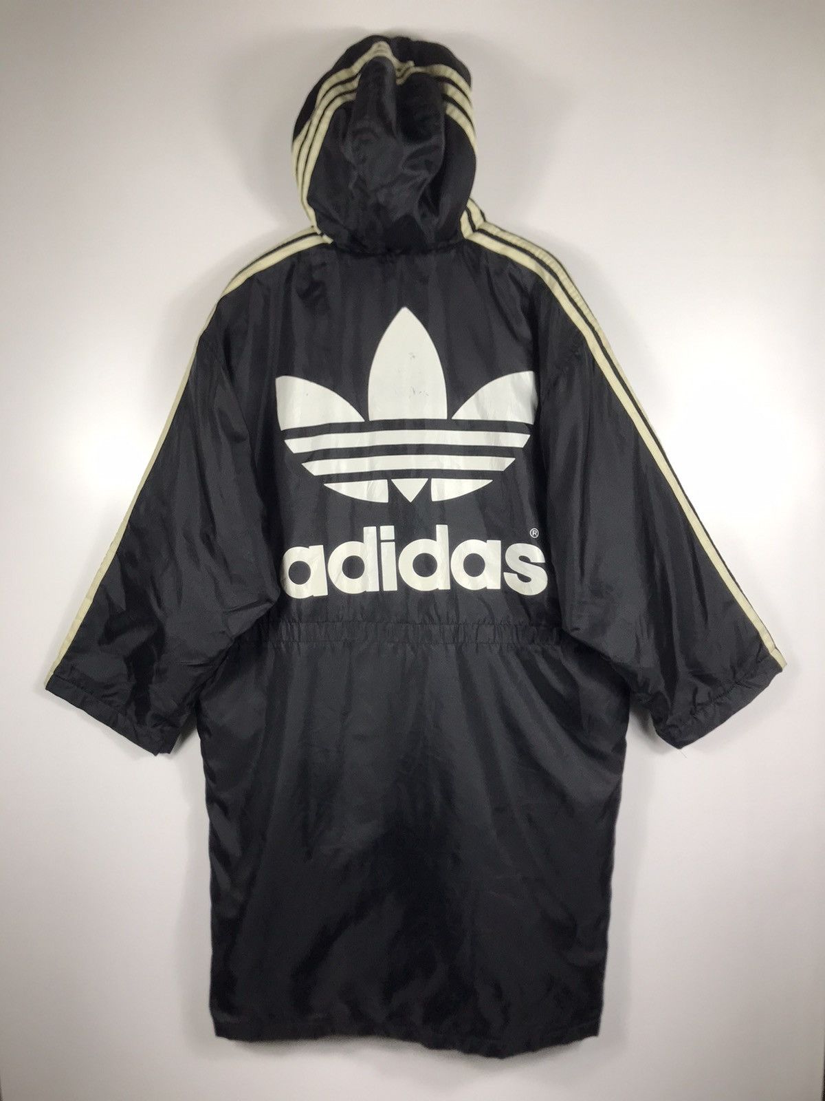 Adidas × Vintage ⚡️Vintage Adidas Hooded Round Stripes Coat Jacket Size US M / EU 48-50 / 2 - 13 Thumbnail