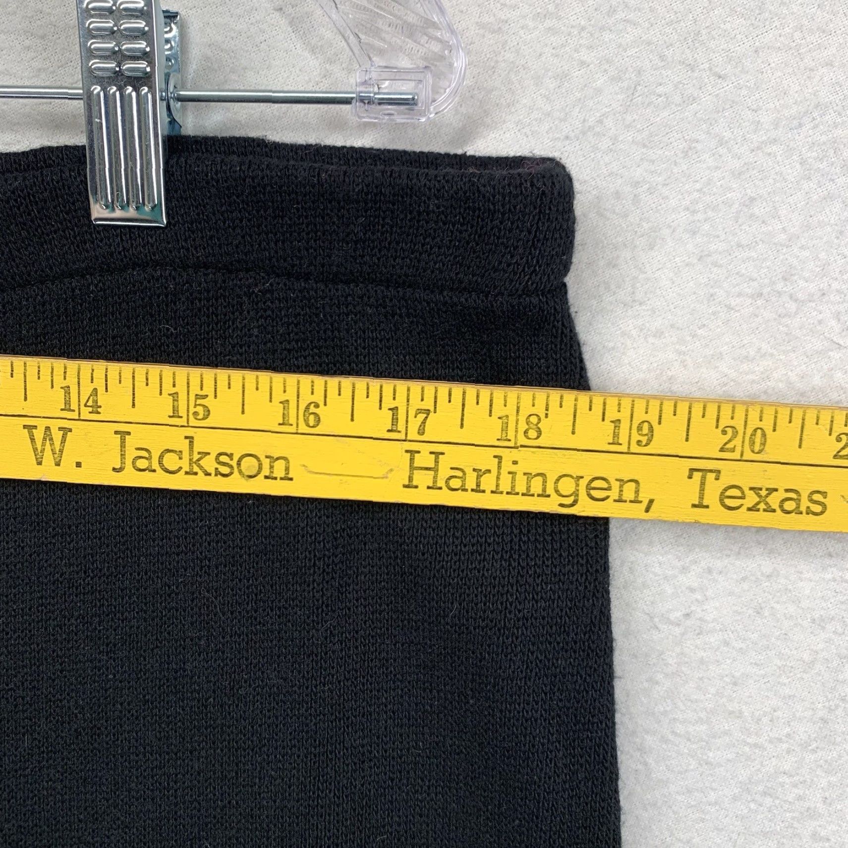 Vintage Classic Black Acrylic Long Skirt Women’s 37" Lauren Knitwear USA Size 25" / US 0 / IT 36 - 7 Thumbnail