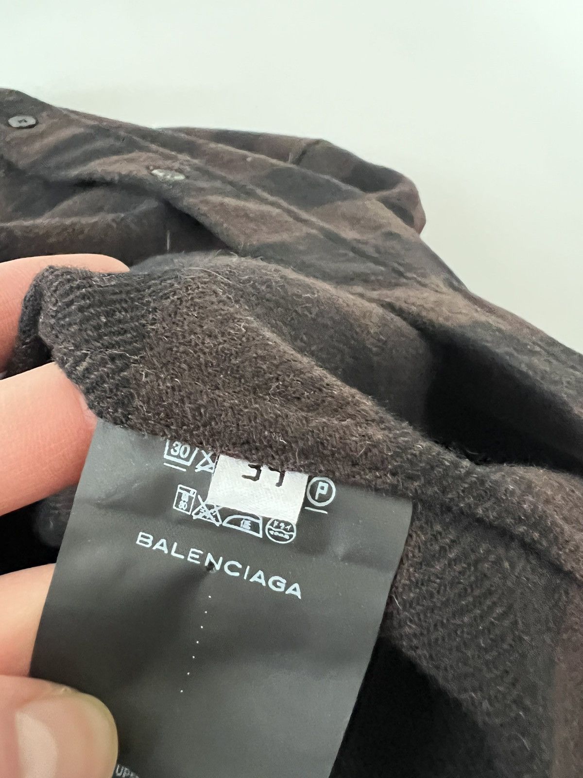 Balenciaga SS17 Oversized Shoulder Pad Checkered Flannel Shirt Size US M / EU 48-50 / 2 - 6 Thumbnail