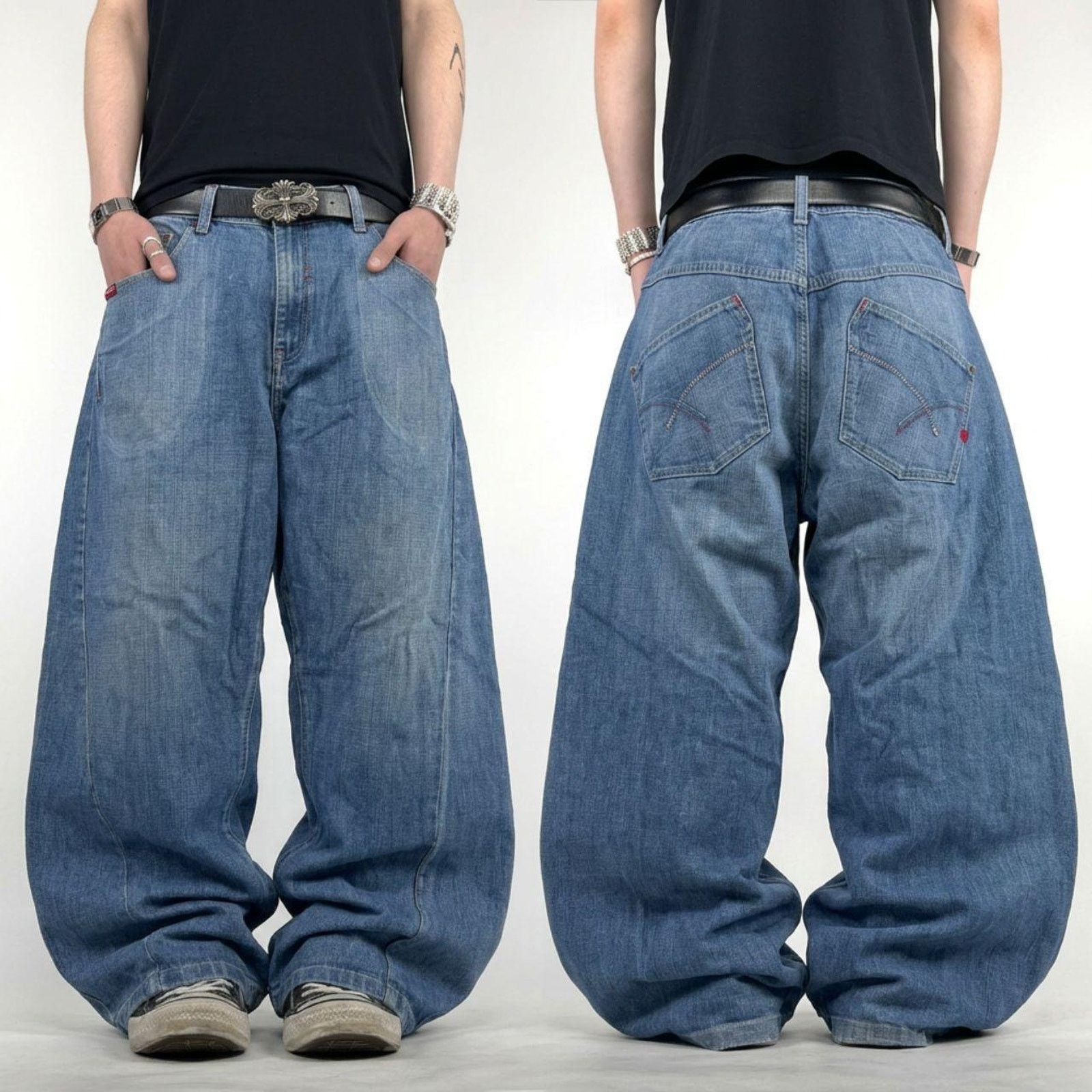 no id coating デニム y2k archive JNCO × Rocawear × Vintage Vintage y2k grunge archive faded