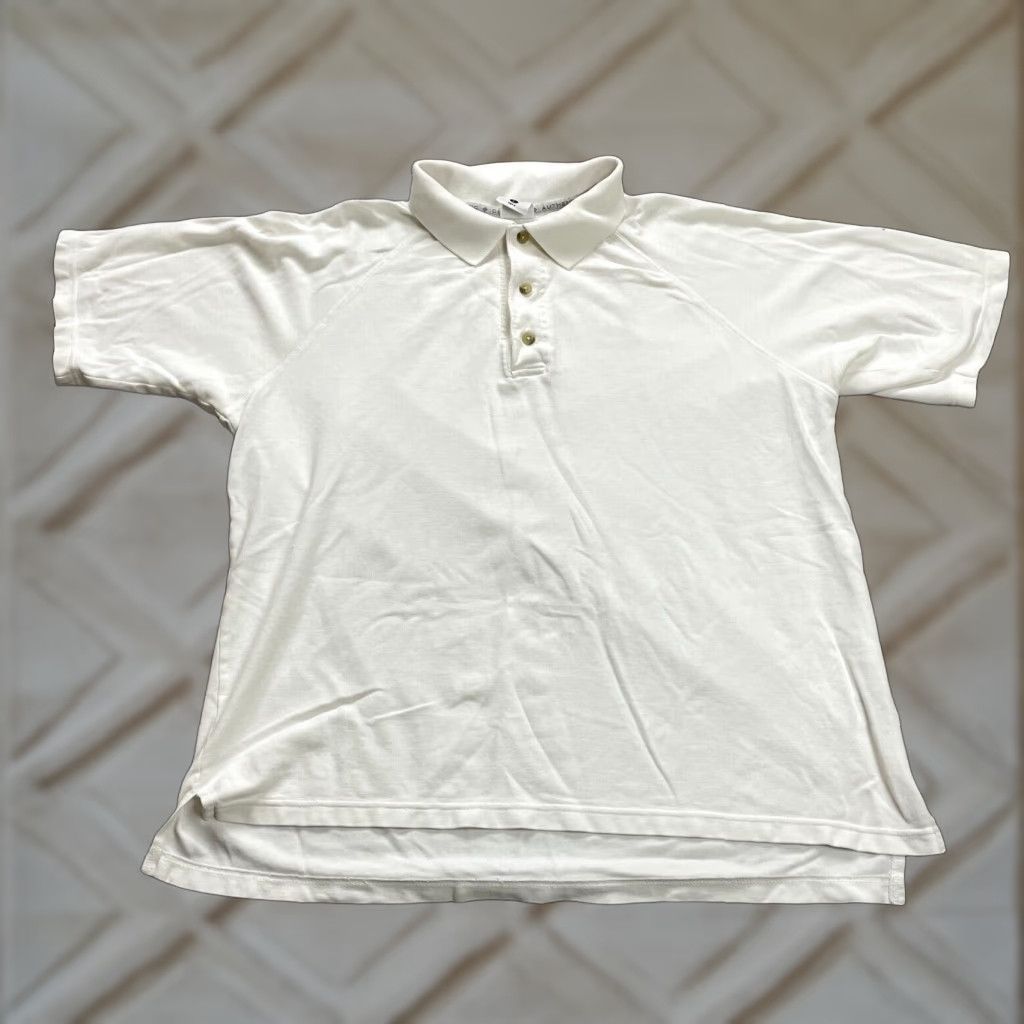 Vintage Columbia Polo Shirt Mens Large White Cotton Short Sleeve Casual Outdoor Fishing Shirt Size US L / EU 52-54 / 3 - 1 Thumbnail