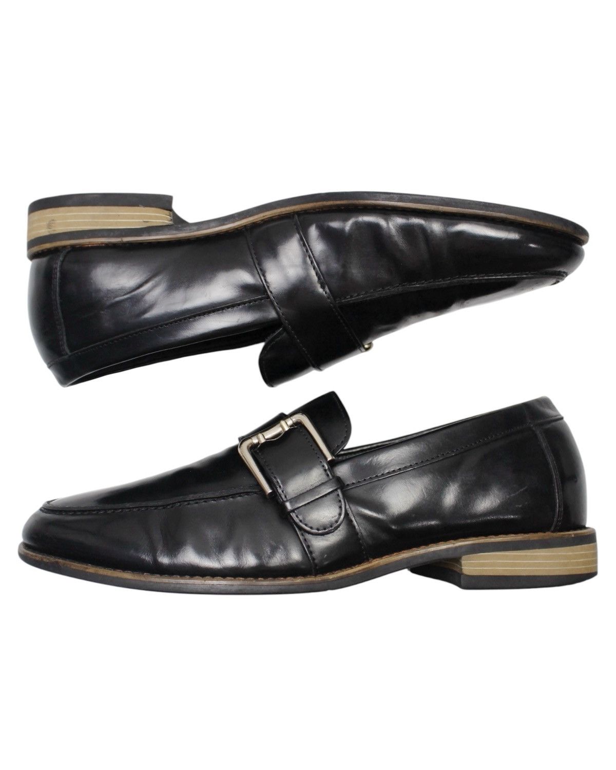 Vintage 2010S TANDY BLACK BUCKLE LOAFERS Size US 7.5 / EU 40-41 - 3 Thumbnail