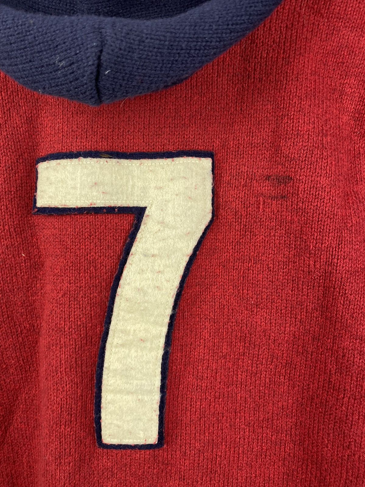 Polo Ralph Lauren × Vintage Polo Ralph Lauren Womens Medium Sweater Hoodie Red Designer Size M / US 6-8 / IT 42-44 - 7 Thumbnail