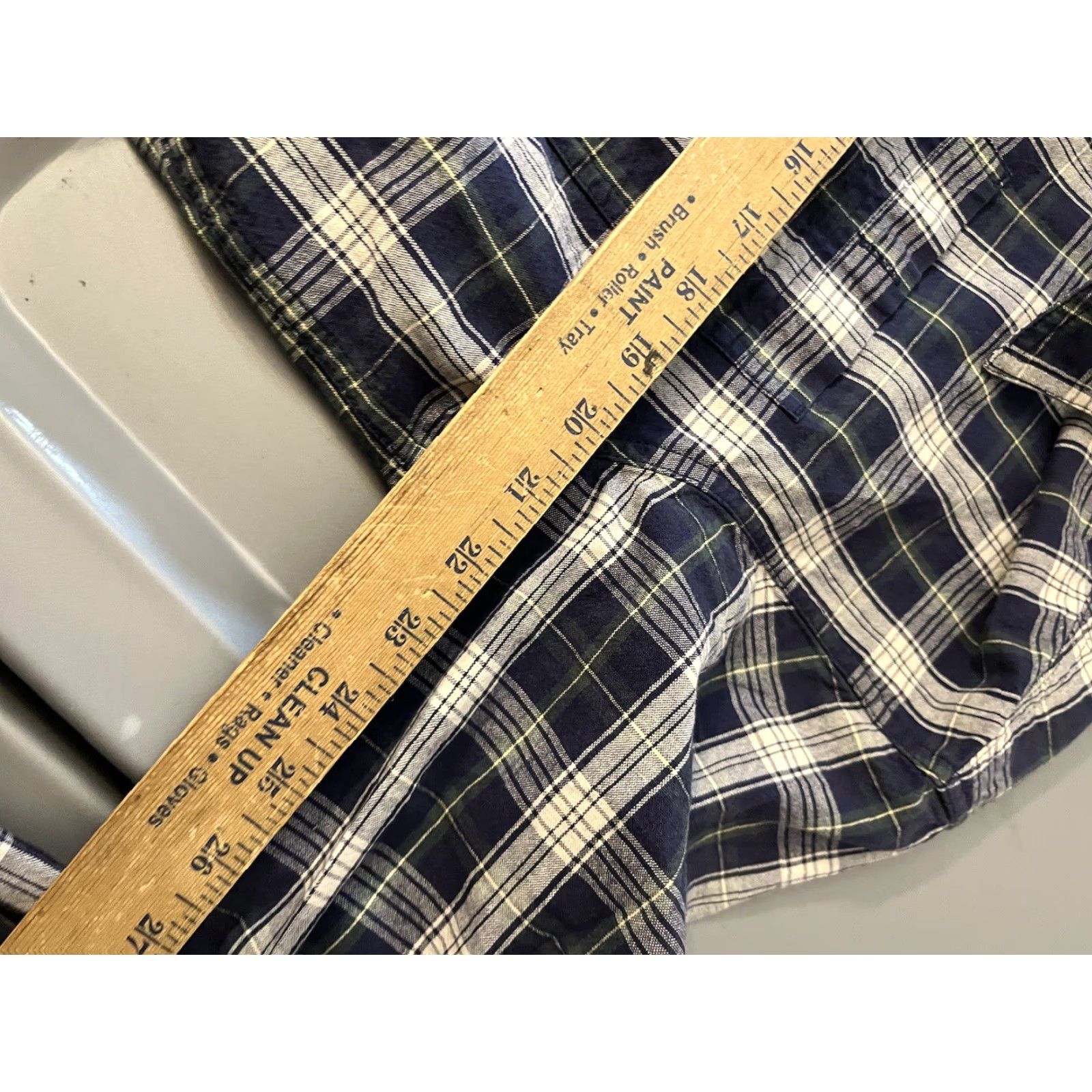 Vintage LL Bean Traditional Fit Plaid 100% Cotton Long Sleeve Button Down Shirt M Blue Men Shirt Button-Up Classic Pocket Size US M / EU 48-50 / 2 - 5 Thumbnail