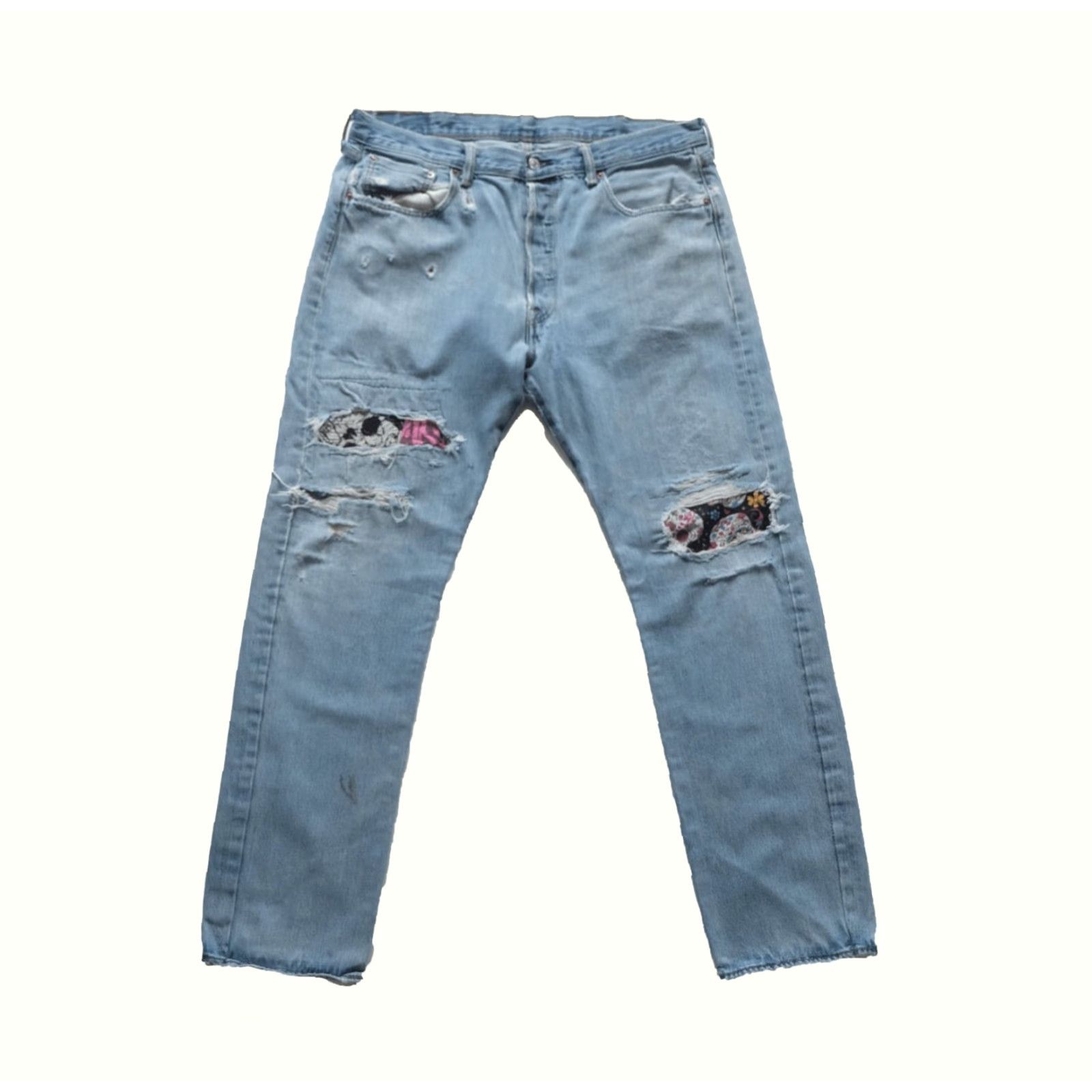 Levi's VINTAGE Levi's Strauss 501 Jeans Blue Denim VTG 90s Y2K 00s Patch Pants Men 36x32 Jeans Size US 36 / EU 52 - 2 Thumbnail