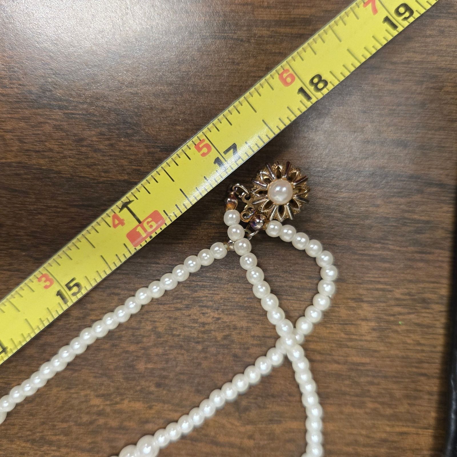 Vintage Vintage 1950s Style Multi-Strand Faux Pearl Necklace Size ONE SIZE - 8 Thumbnail