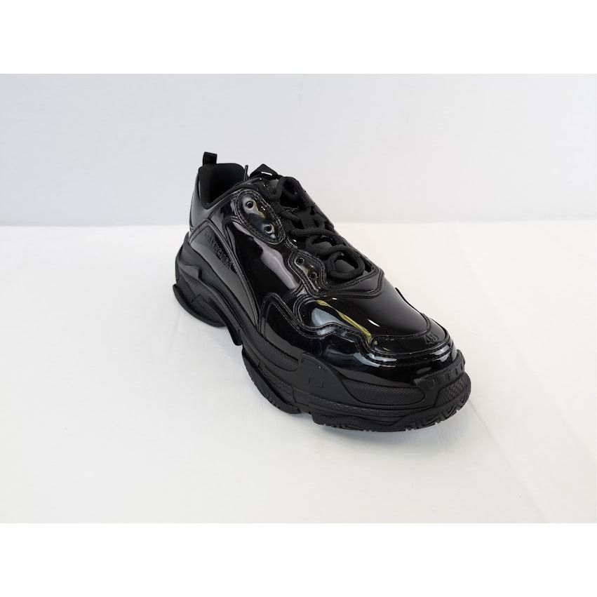 Balenciaga o1rshd1 Triple S Rubber Sneakers in Black Size US 12 / EU 45 - 3 Thumbnail