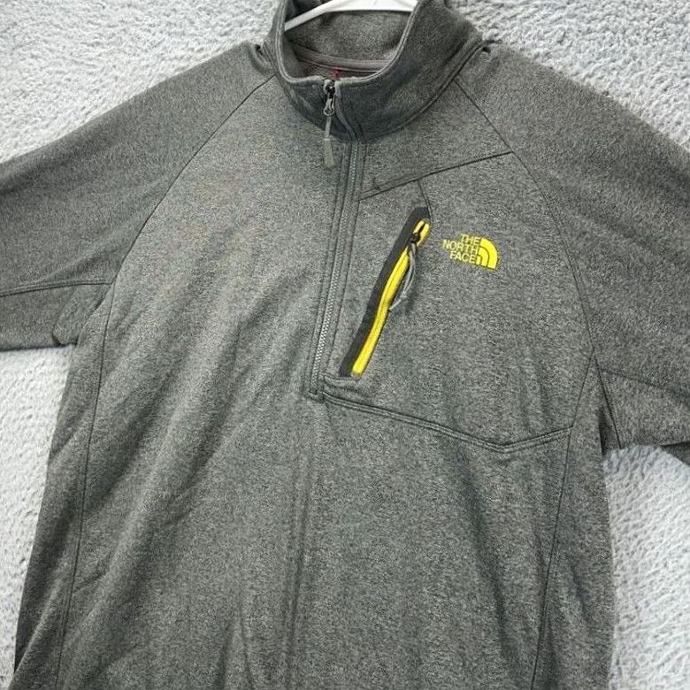 The North Face The North Face Pullover Jacket Adult Medium Grey Quarter Zip Outdoor Casual Mens Size US M / EU 48-50 / 2 - 7 Thumbnail