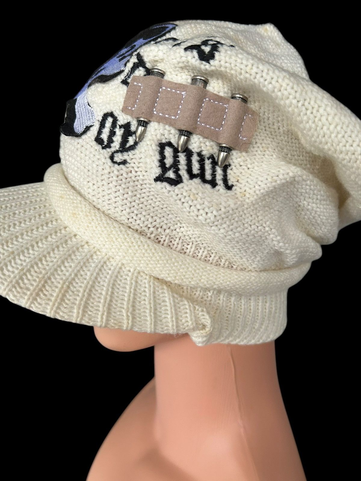14th Addiction × Japanese Brand × Le Grande Bleu (L.G.B.) Skull Japanese Punk Bondage Style Big Hats ☠️☠️🎌 Size ONE SIZE - 12 Thumbnail