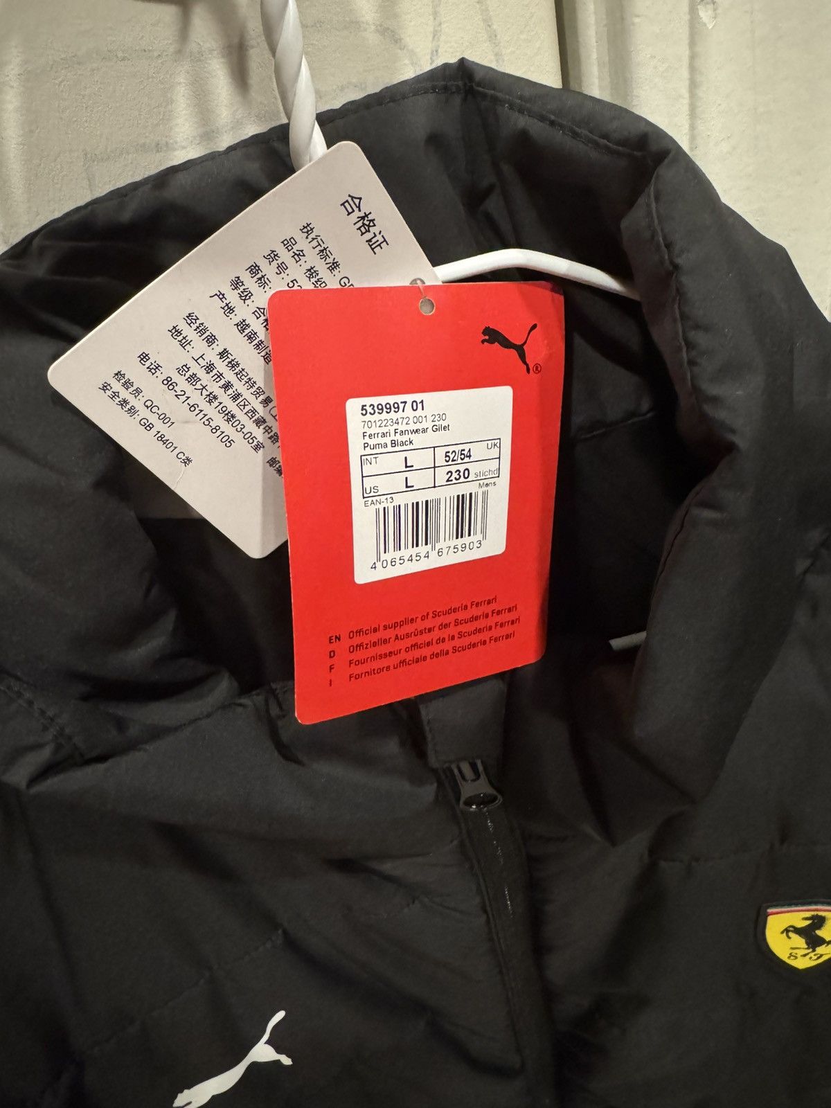 Ferrari × Puma Puma x Ferrari Puffer Vest Size US L / EU 52-54 / 3 - 3 Thumbnail