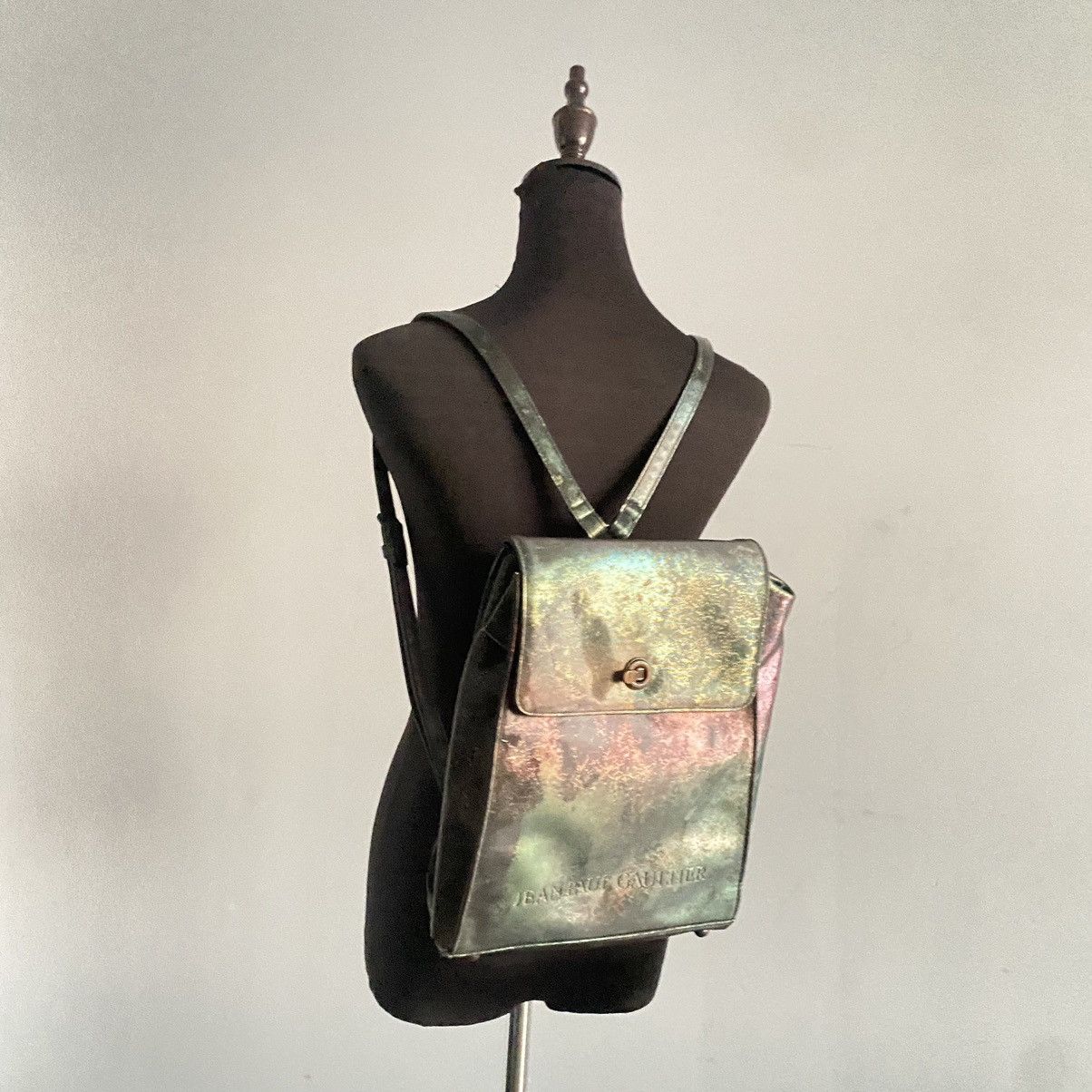 Jean Paul Gaultier 1995 Jean Paul Gaultier Cyber Rust Bagpack Size ONE SIZE - 2 Thumbnail