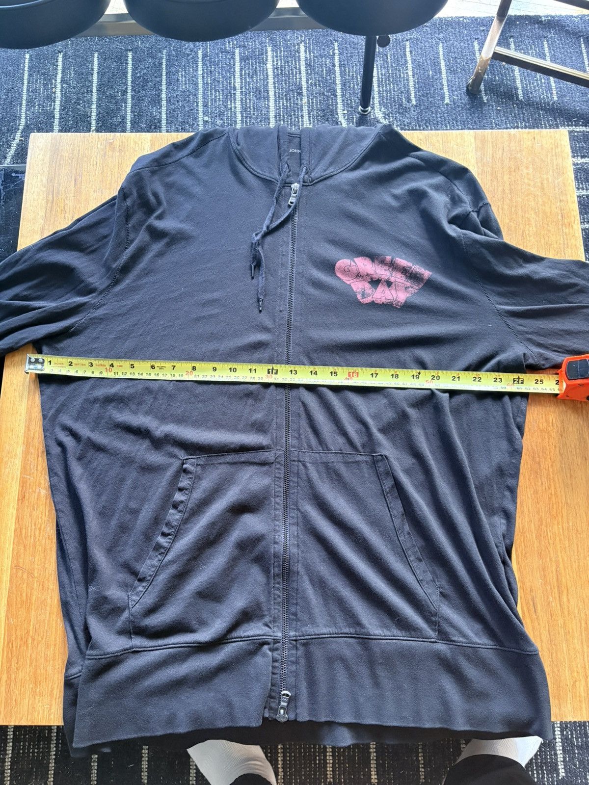 John Varvatos John Varvatos - Green Day Light Hoodie Size US XXL / EU 58 / 5 - 5 Thumbnail