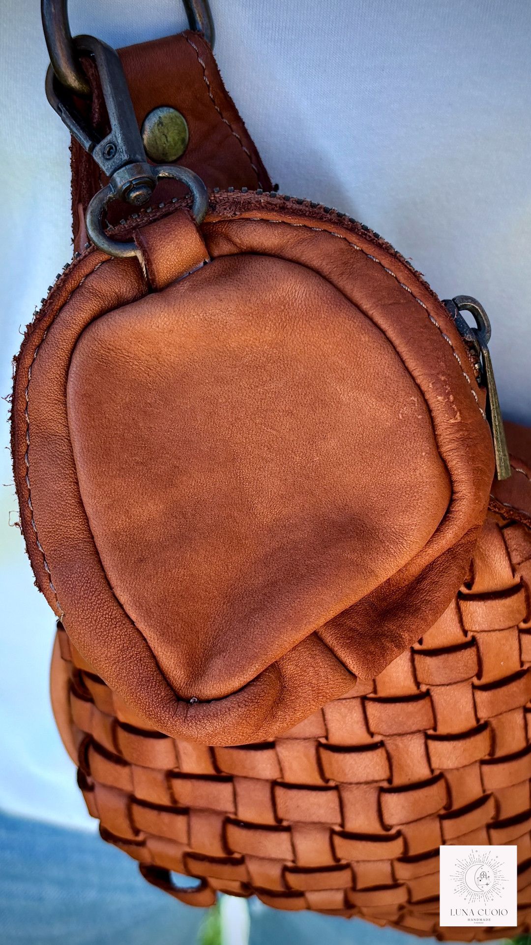 Vera Pelle Handmade Leather Bag Brown For Woman From Florence Size ONE SIZE - 3 Thumbnail
