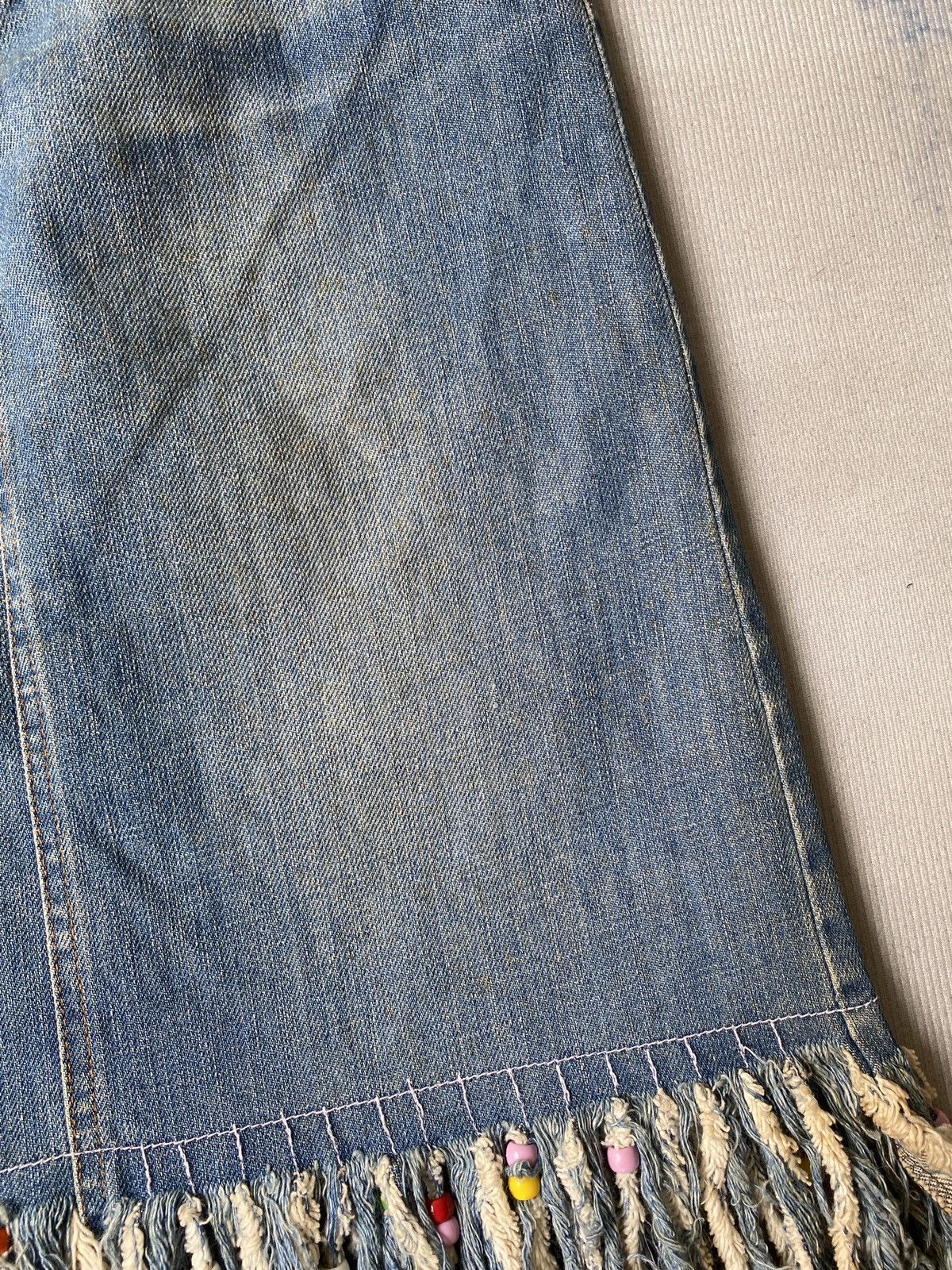 Dolce & Gabbana Vintage 90’s Dolce & Gabbana Distressed Midi Skirt Size 25" / US 0 / IT 36 - 11 Thumbnail