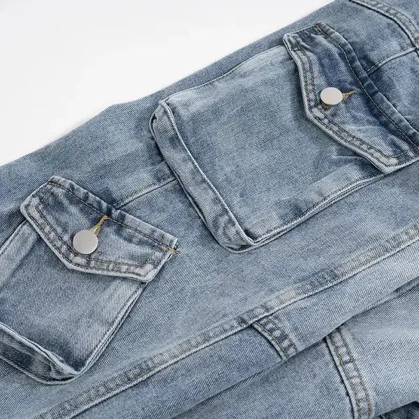 Japanese Brand VIBE Tactical Multi Pockets Baggy Jean Size US 29 - 4 Thumbnail
